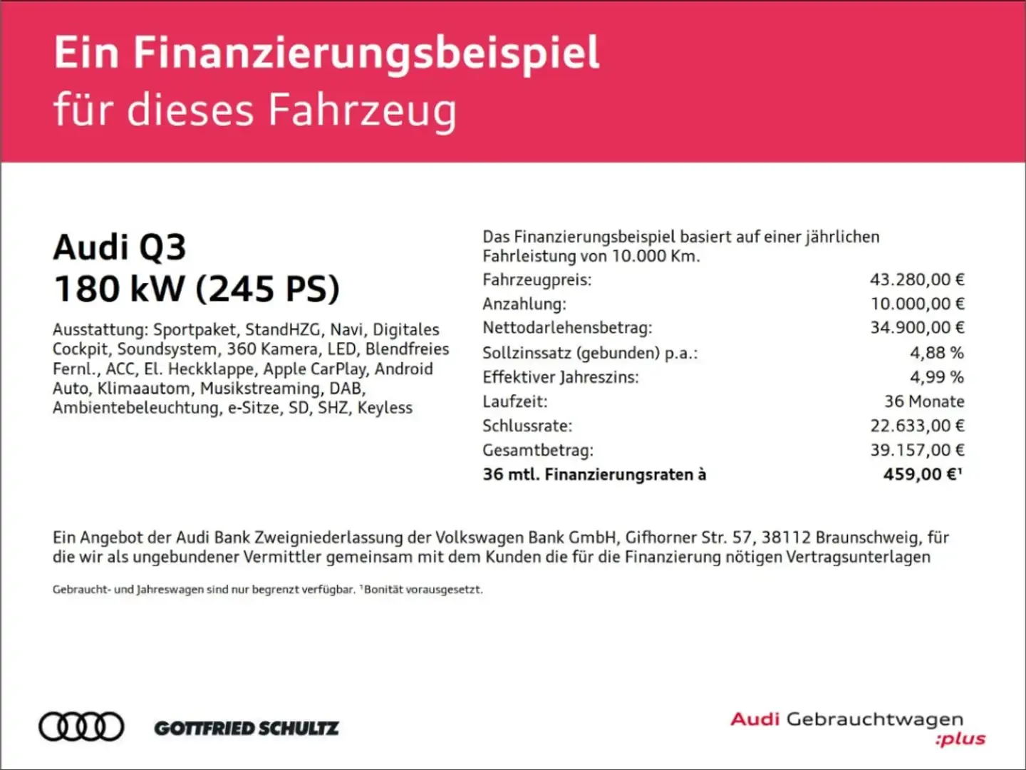 Audi Q3 Sportback S line 45 TFSI quattro 360 VIRTUAL PDC Blau - 2