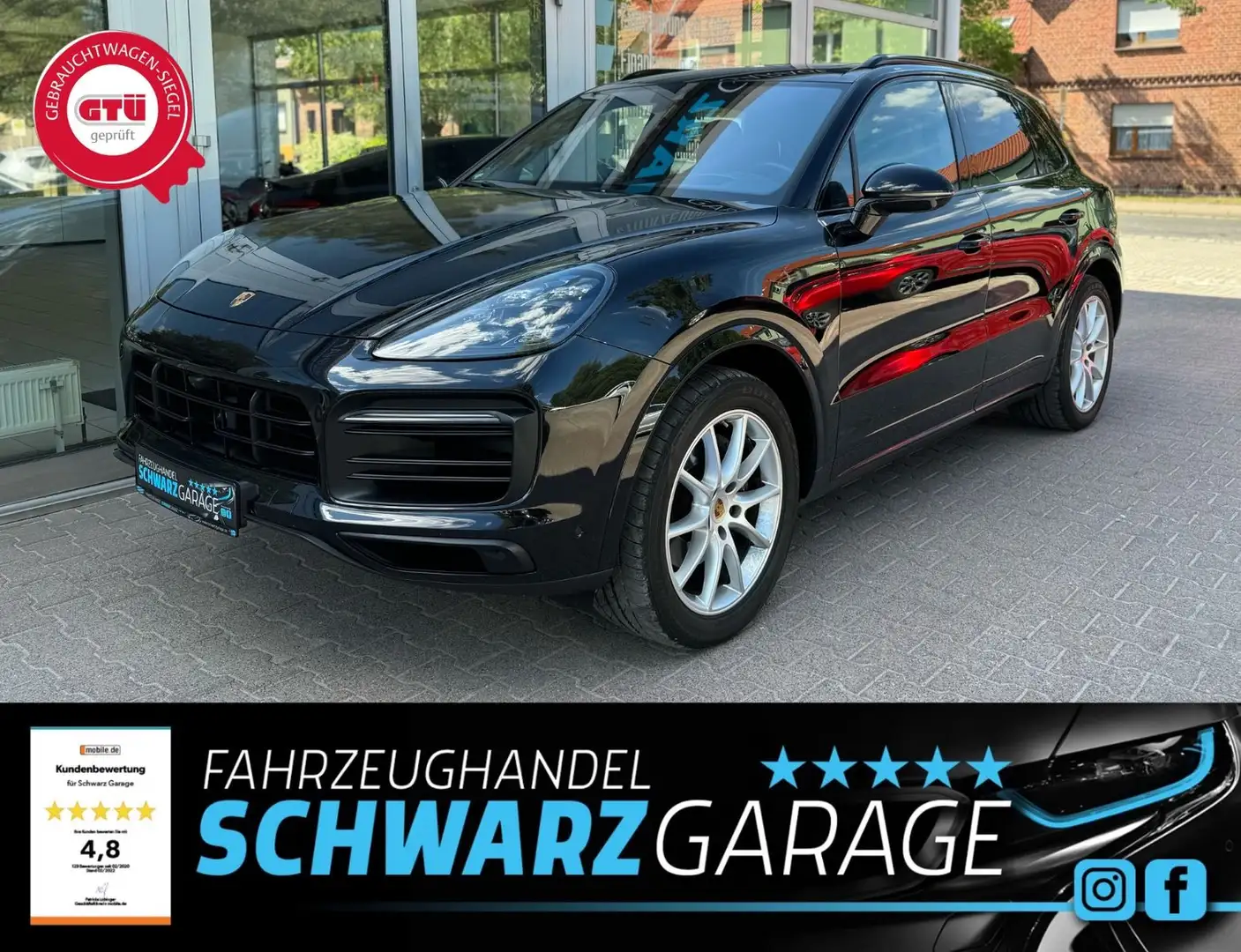 Porsche Cayenne E-Hybrid*360GRAD*AHK*LED*ABSTAND* Schwarz - 1
