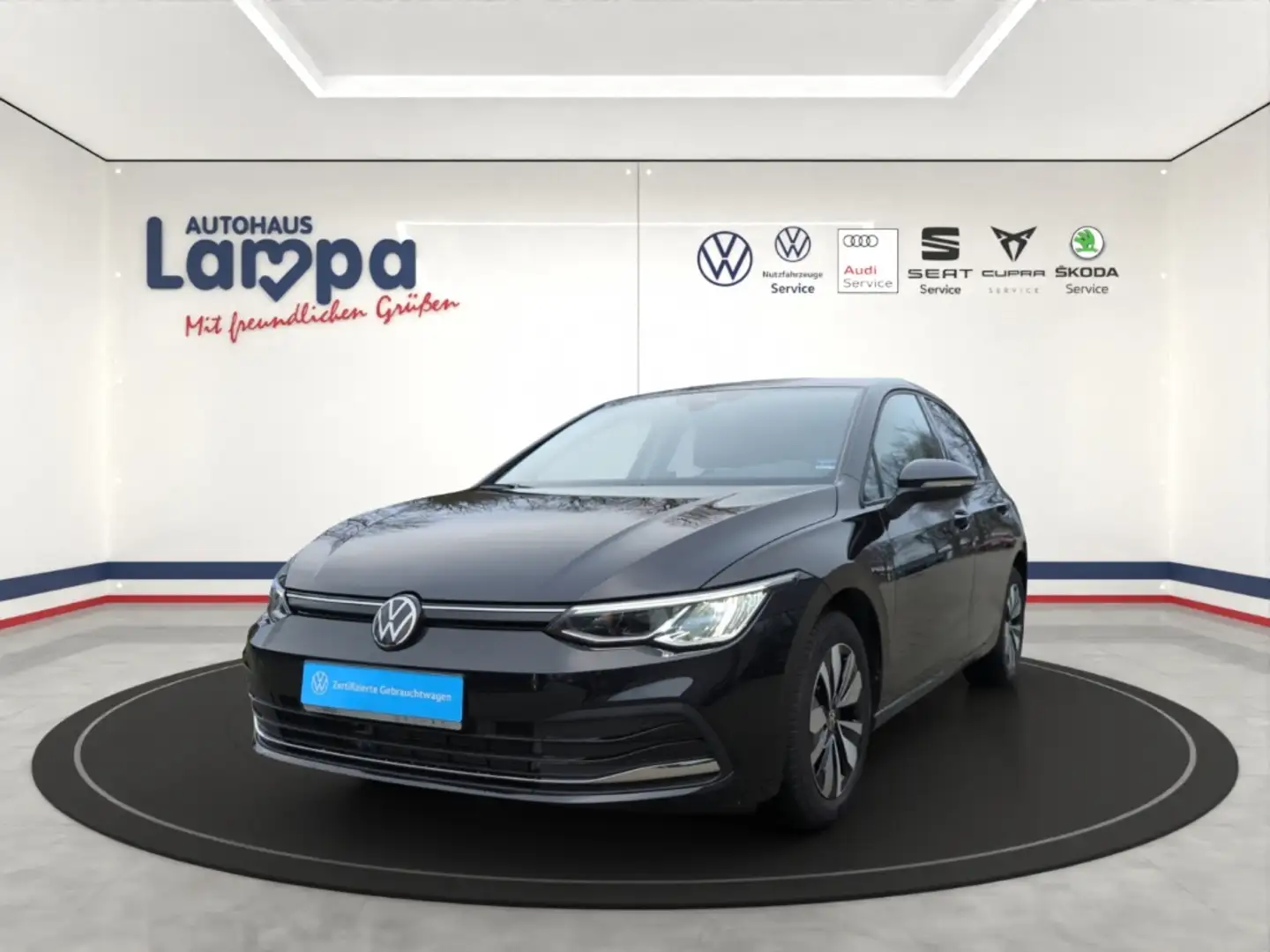 Volkswagen Golf VIII MOVE 1.0 TSI 6-Gang AHK,NAV,MFK,SHZ,ACC,LED Schwarz - 1
