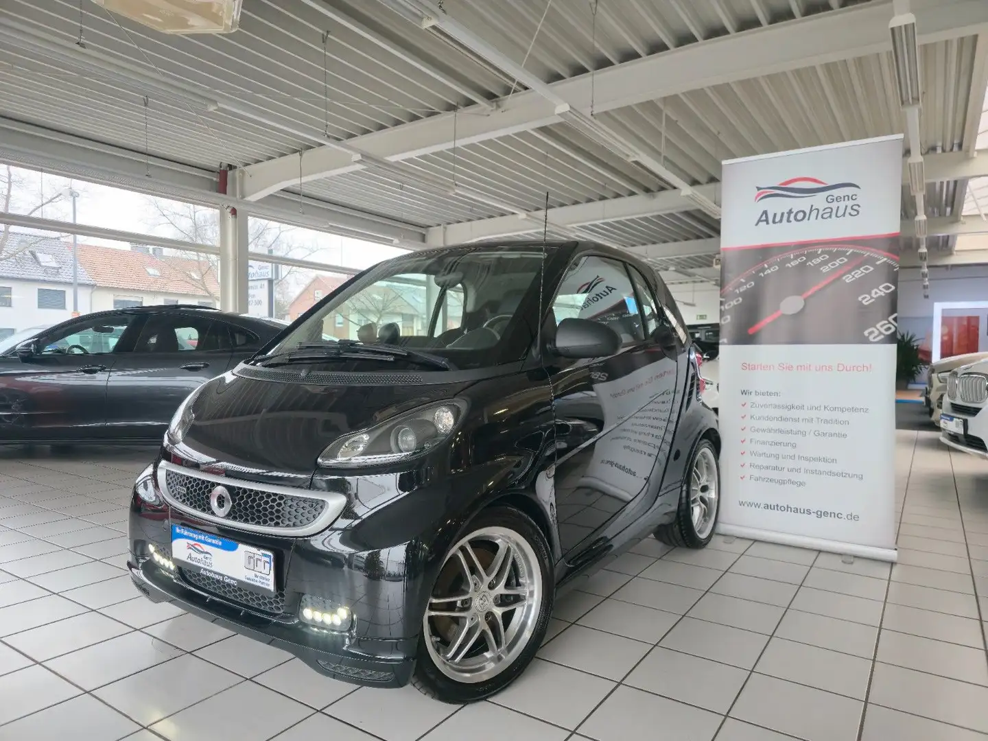 smart forTwo coupe Brabus Vollleder Klimaauto. 16" Zwart - 1