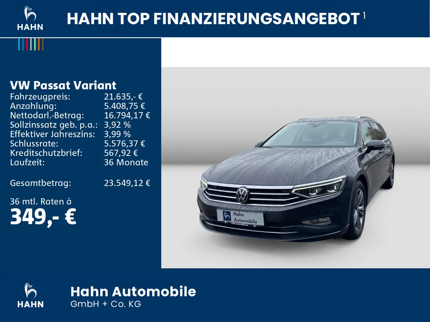 Volkswagen Passat Variant 2.0 TDI DSG Business Navi AHK CAM Gris - 2