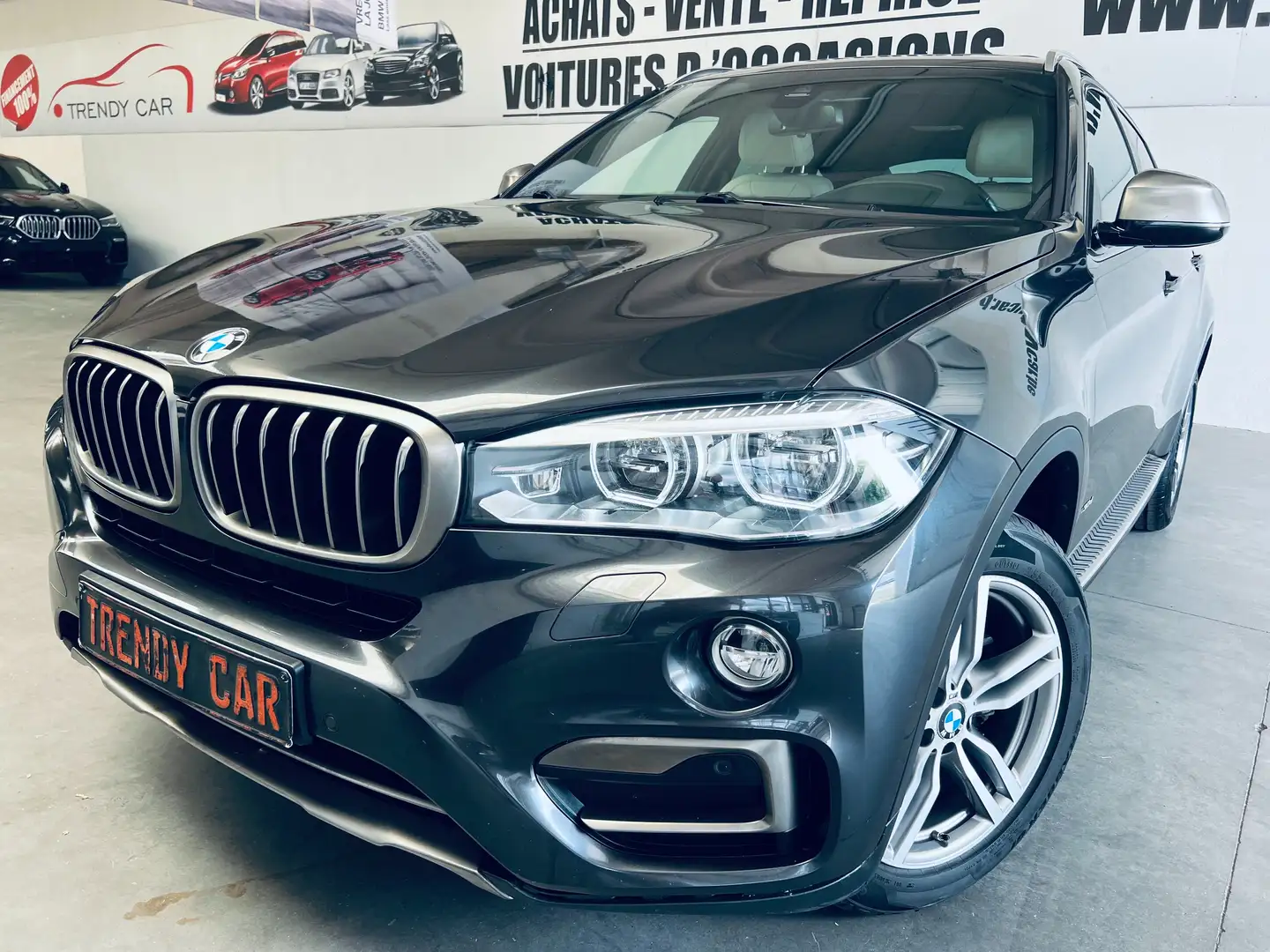 BMW X6 3.0 dAS xDrive30+HUD+TOE+CAMERA+MARCHAND/EXPORT Gris - 1