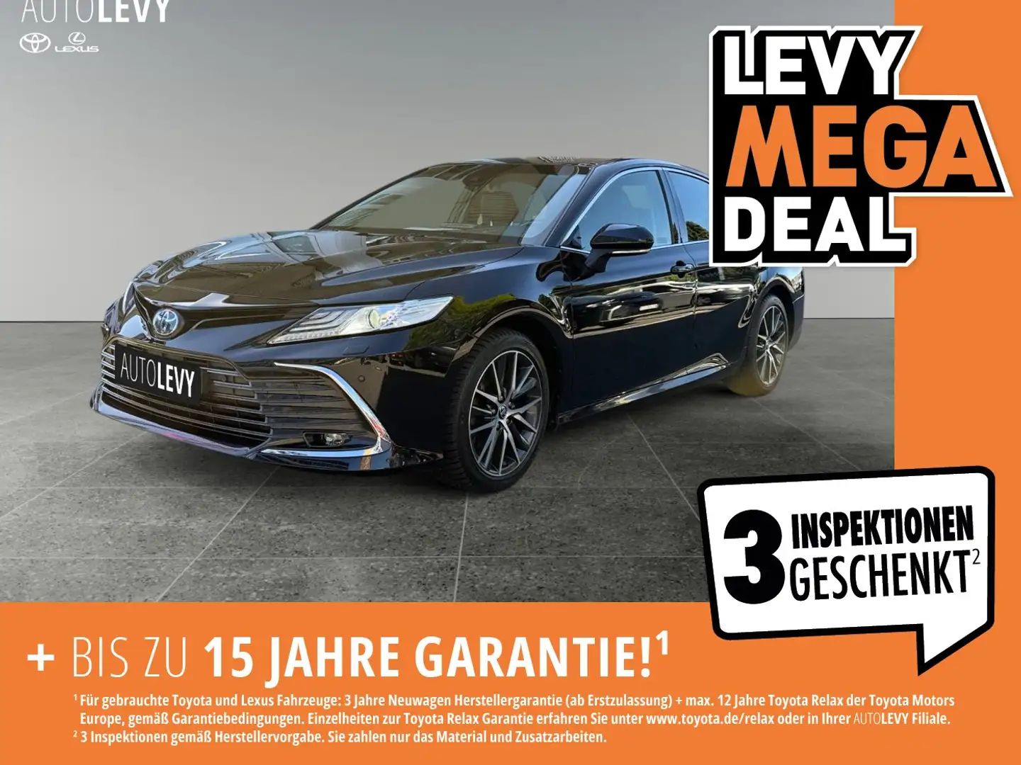 Toyota Camry 2.5 Hybrid Executive +Leder+Sitzheizung+LED Schwarz - 1