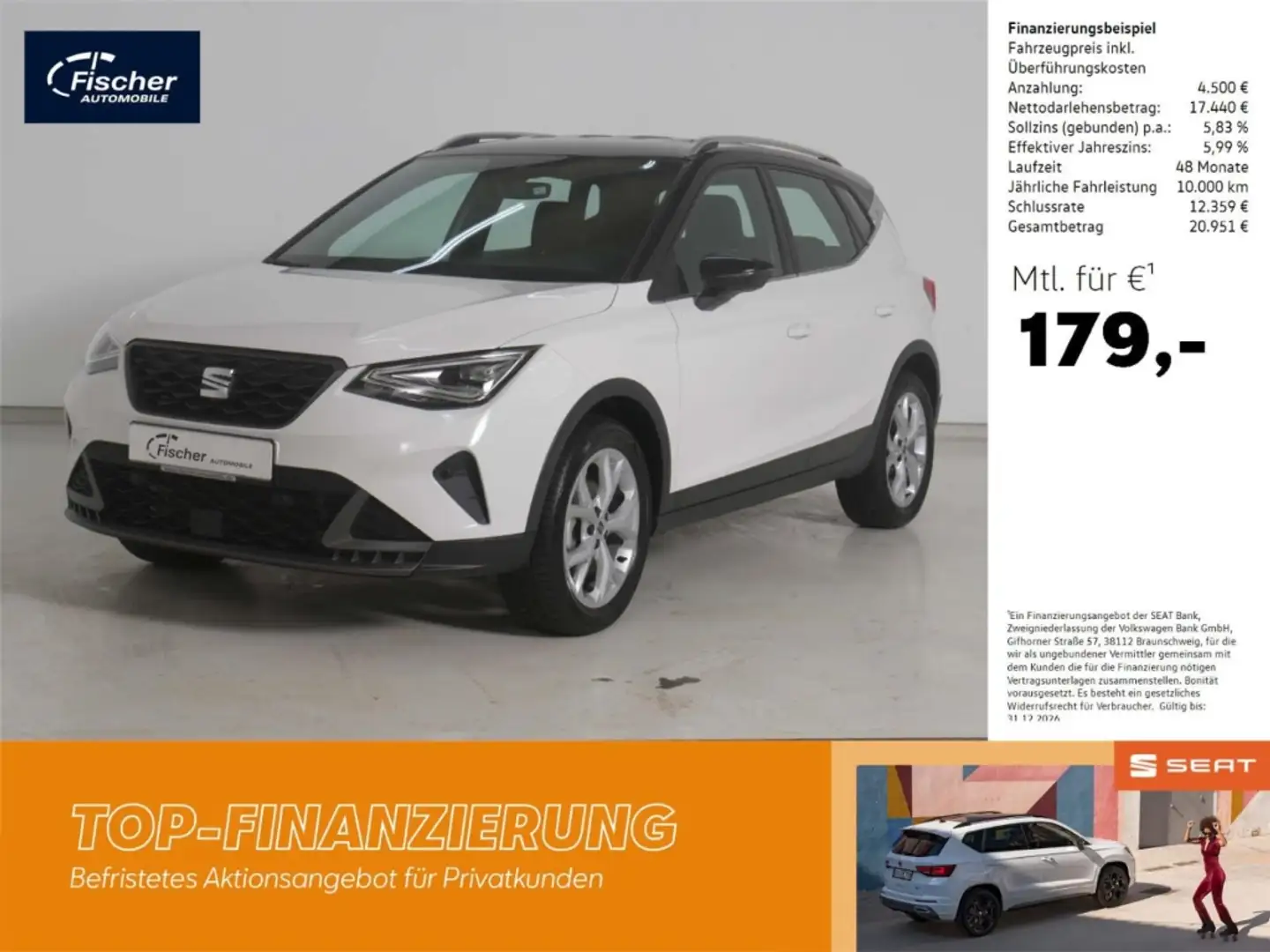 SEAT Arona 1.5 TSI FR Weiß - 1