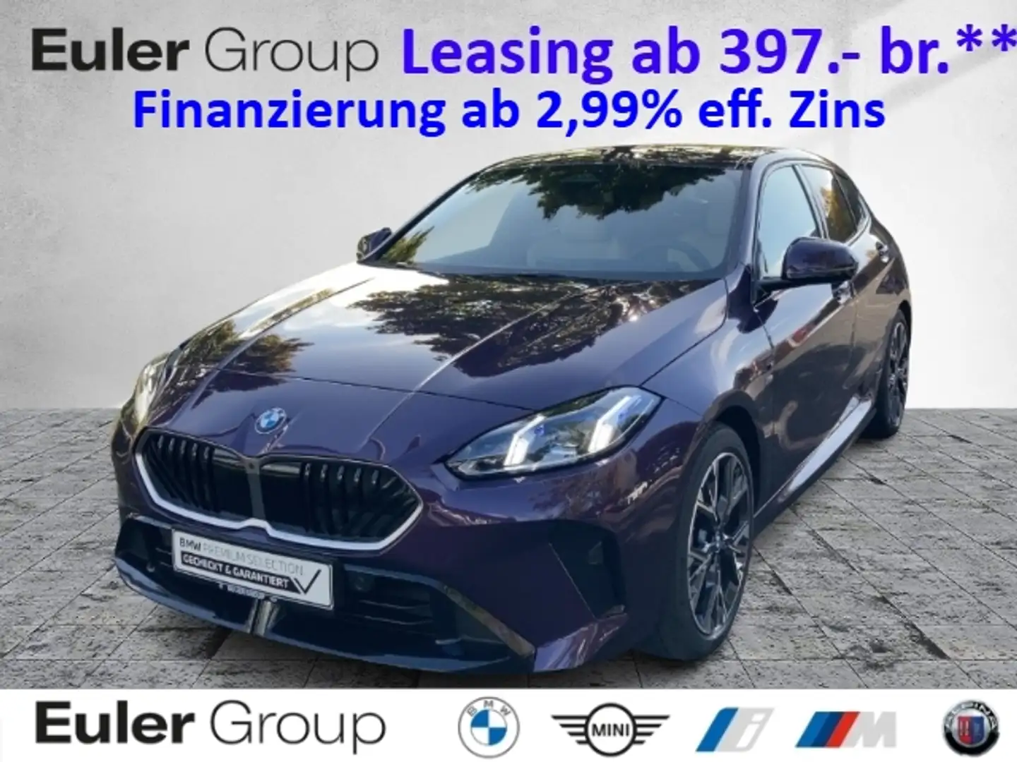 BMW 123 xDrive M-Sport HUD adLED 360° Kamera ACC HiFi 18'' Violett - 1