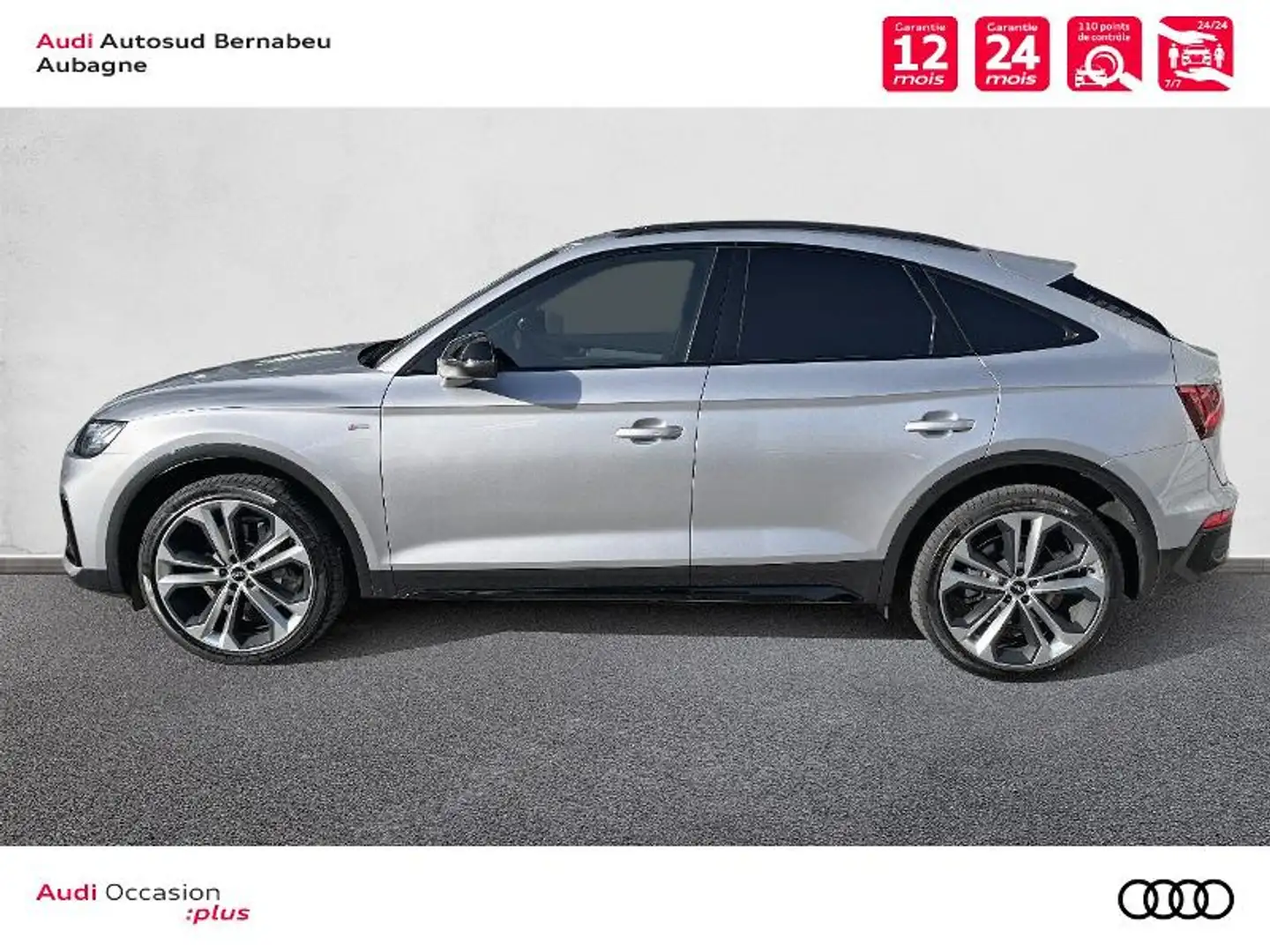 Audi Q5 40 TDI Mild Hybrid 204ch S line quattro S tronic 7 Argent - 2