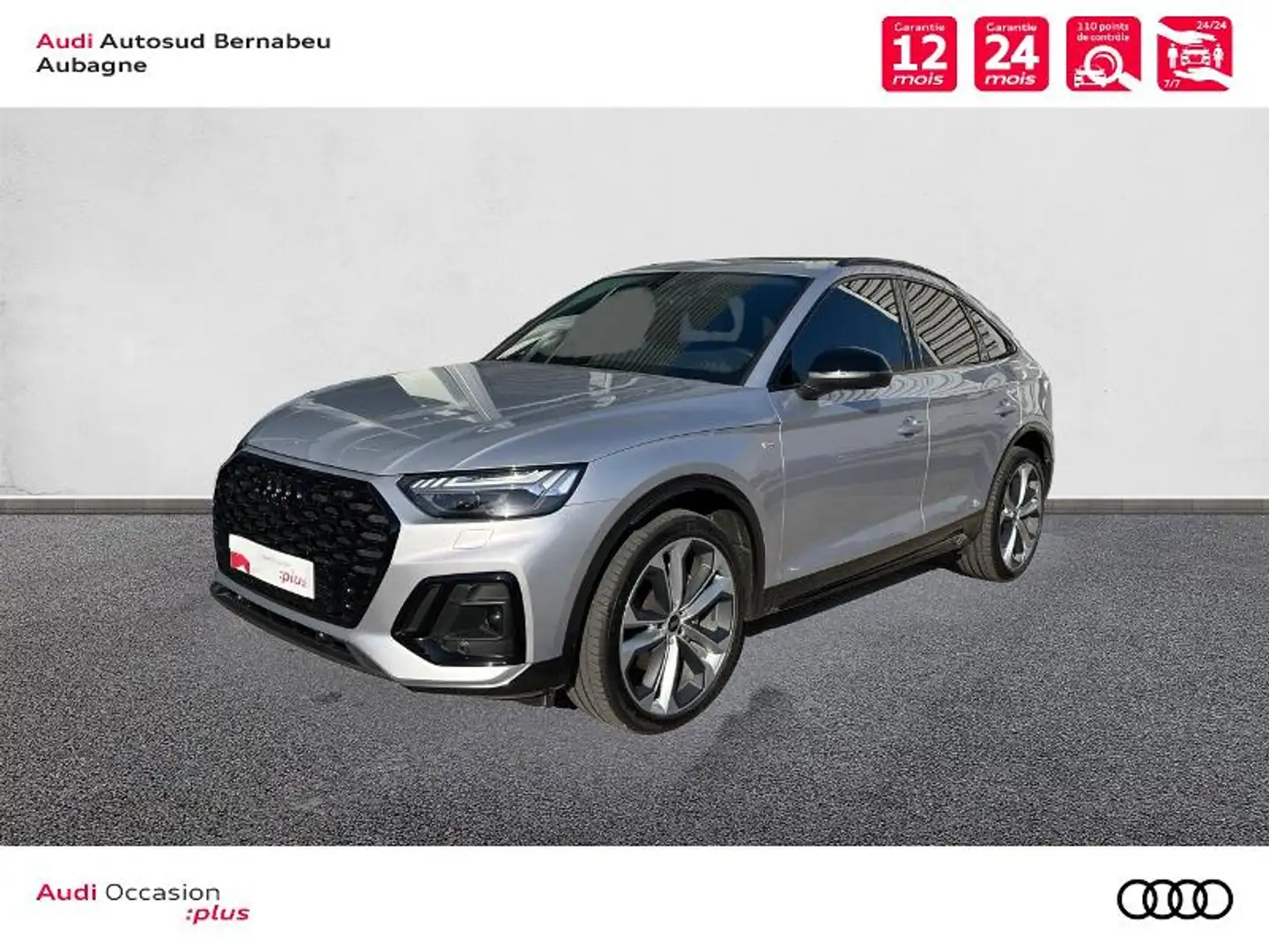Audi Q5 40 TDI Mild Hybrid 204ch S line quattro S tronic 7 Argent - 1