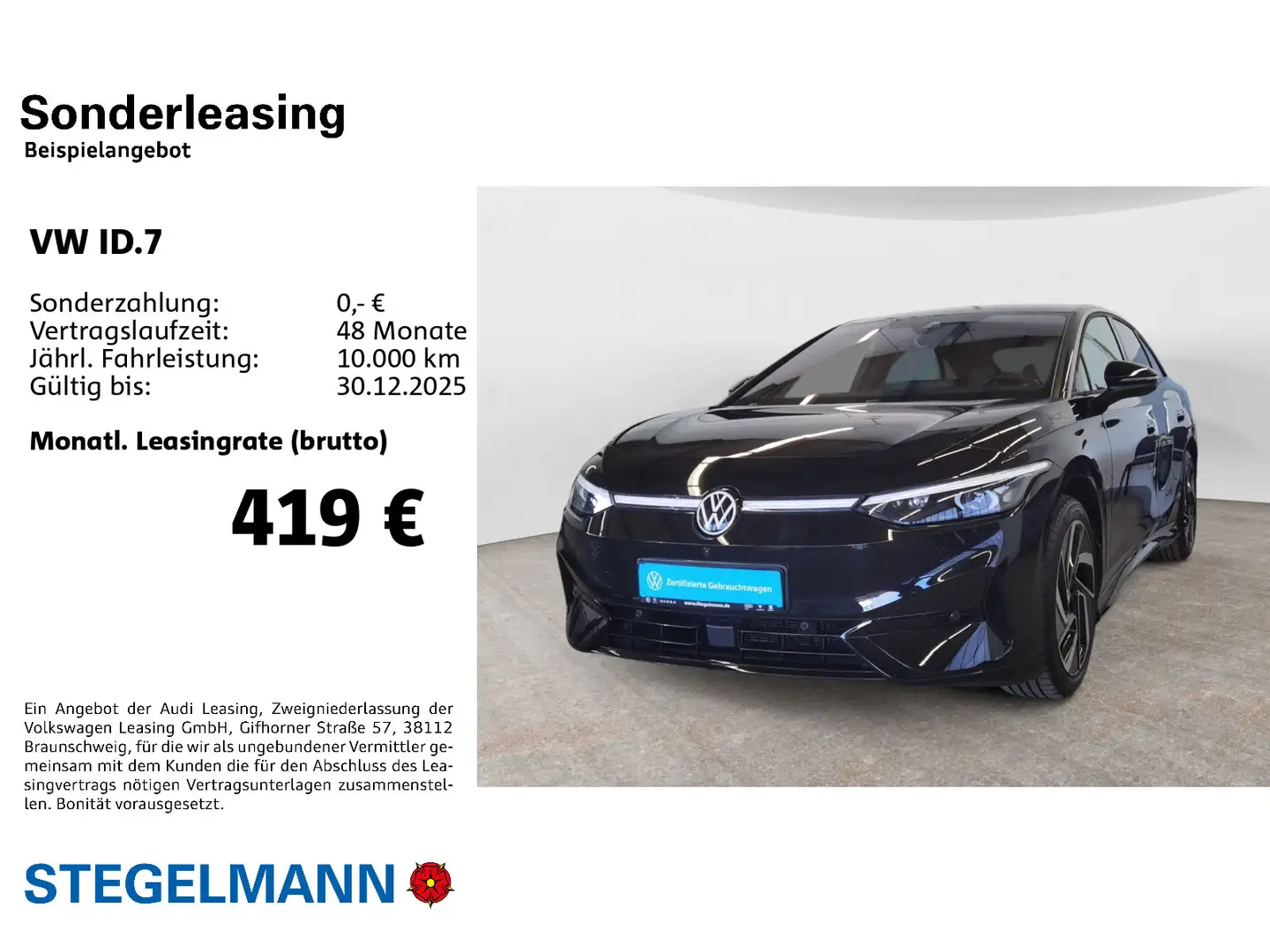 Volkswagen ID.7 Pro #Kamera#Matrix#Head-up#+3J. Garantie* Schwarz - 2