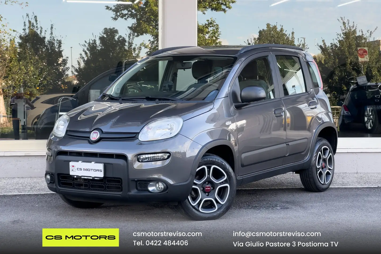 Fiat Panda Panda III  0.9 t.air t. natural power 5 POSTI Gris - 1