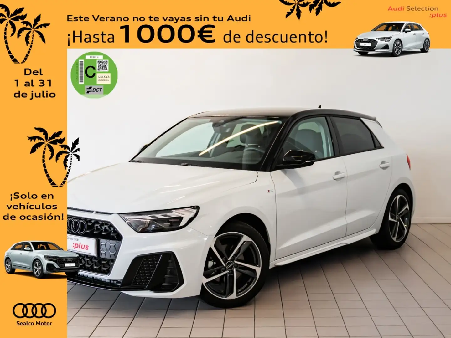 Audi A1 Sportback 30 TFSI Adrenalin Black Edition S tronic White - 1