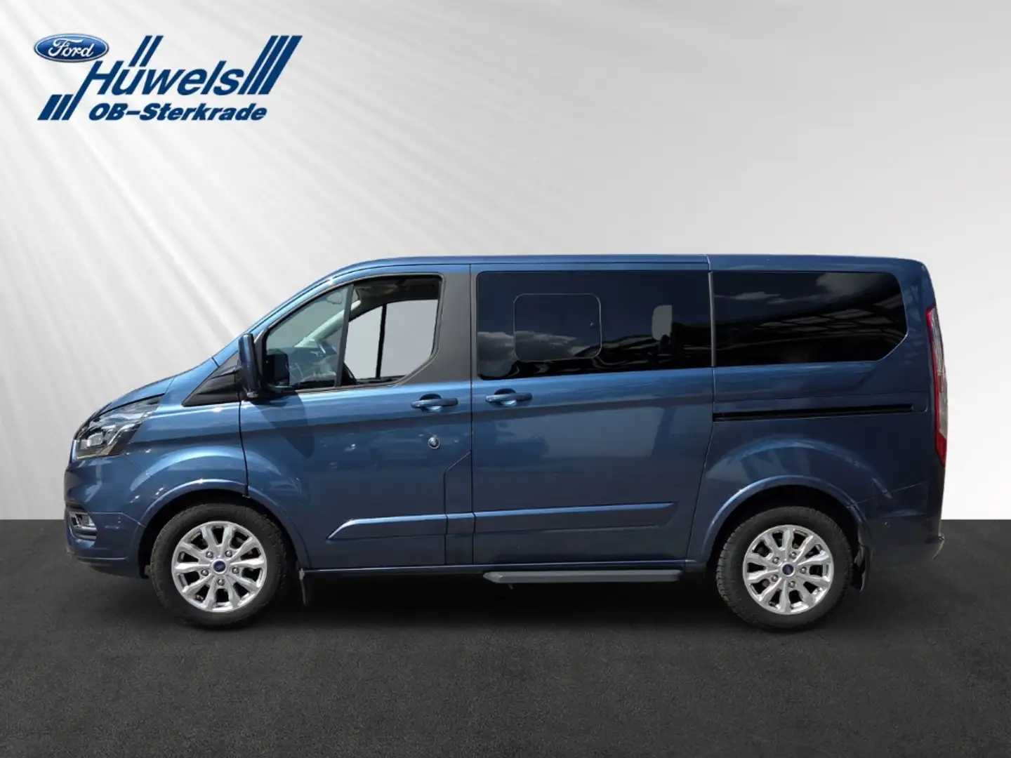Ford Tourneo Custom 320 L1 Titanium AHK,RFK, GJR, PPS, Xenon, Navigati Bleu - 2