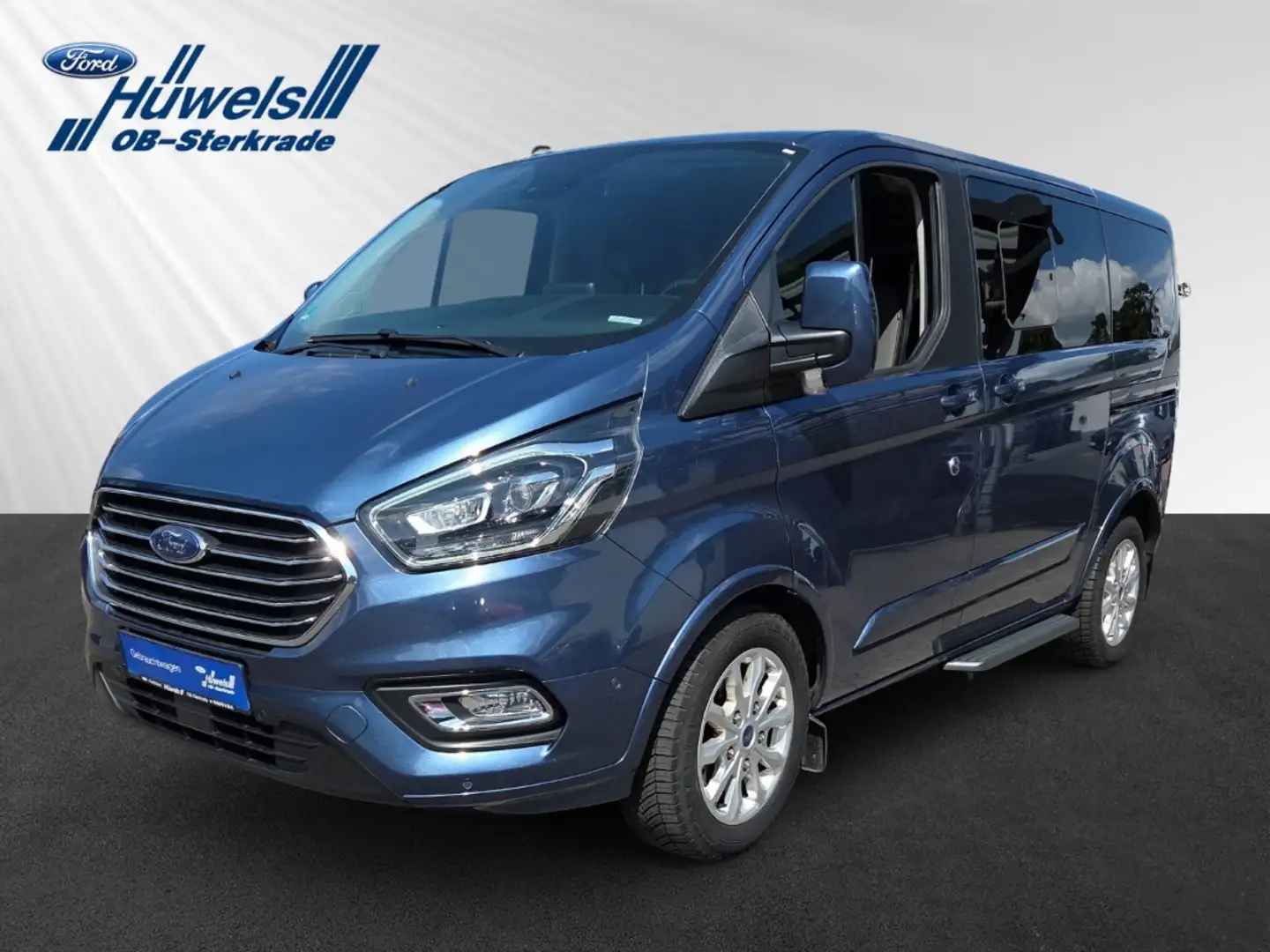 Ford Tourneo Custom 320 L1 Titanium AHK,RFK, GJR, PPS, Xenon, Navigati Bleu - 1