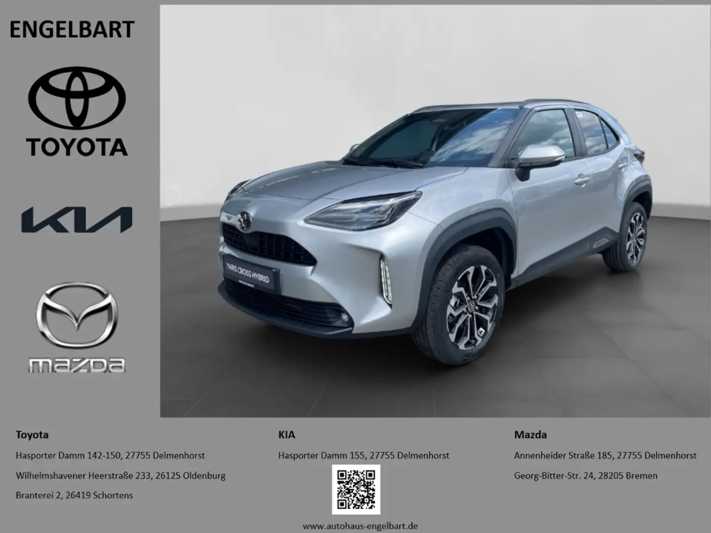 Toyota Yaris Cross 1.5 Hybrid Teamplayer Winter Paket Keyless SHZ Argent - 1