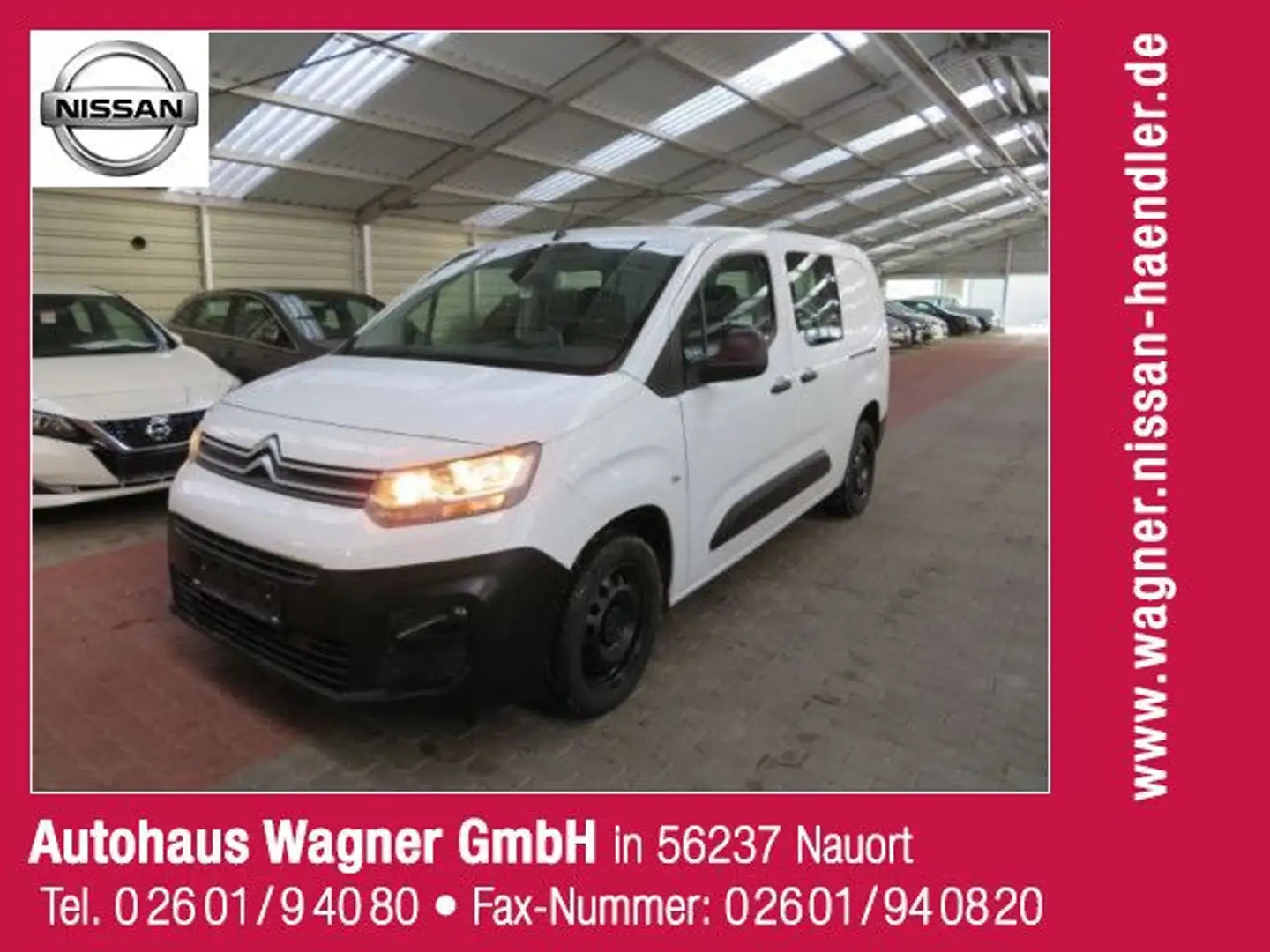 Citroen Berlingo 5 Sitzer,Control XL/L2 Doppelkabine Var Blanc - 1