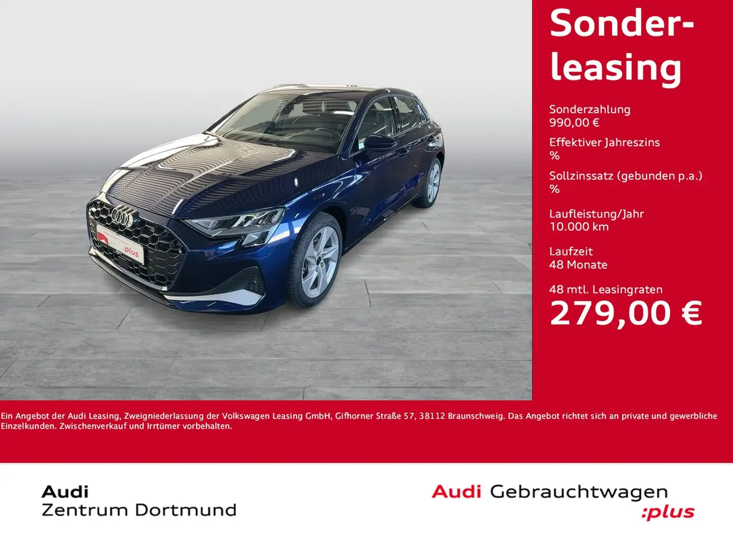 Audi A3 Sportback 35 advanced NAVI+ KAMERA ACC Blau - 1