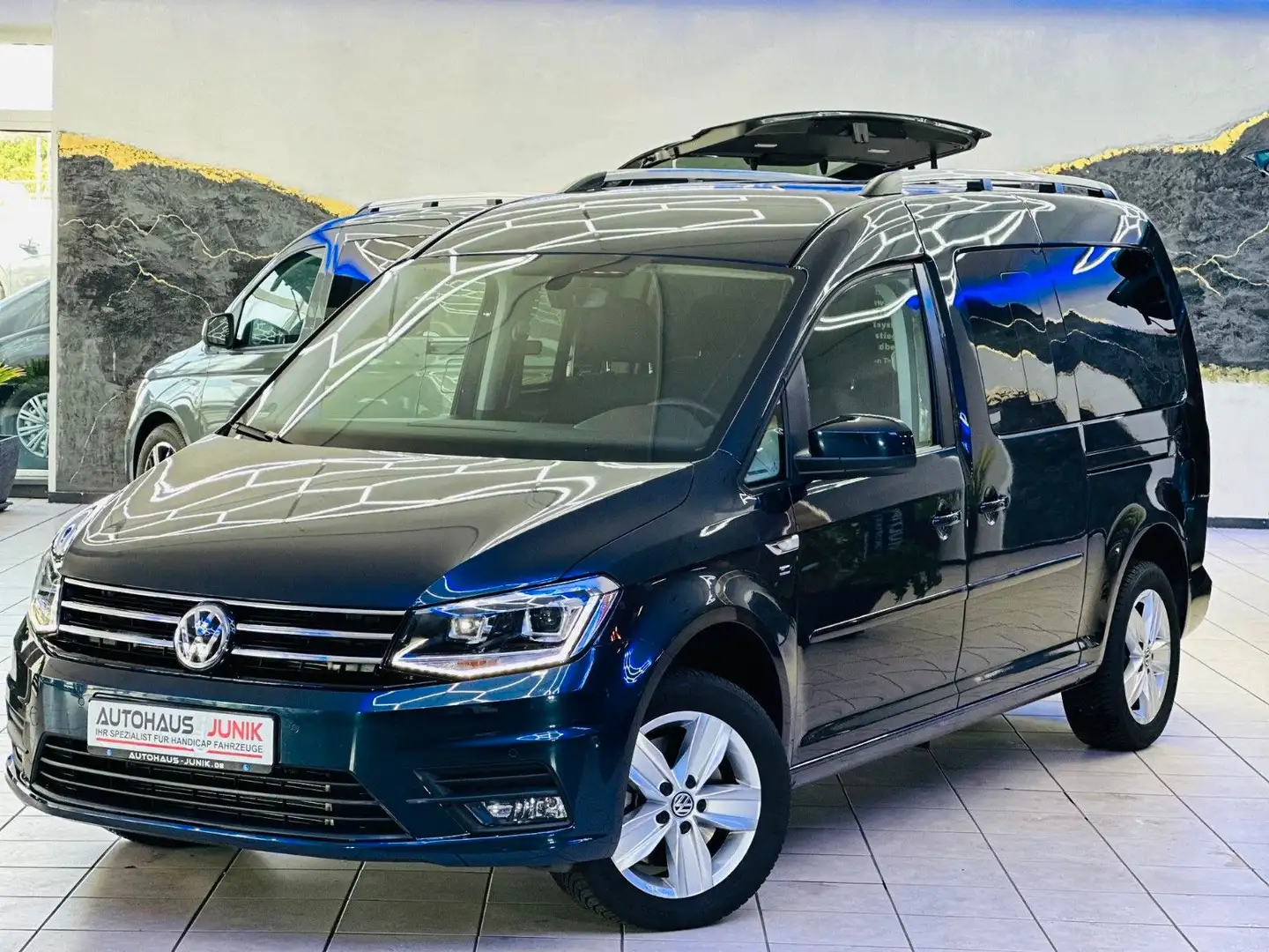 Volkswagen Caddy 1,4-DSG-Maxi-Behindertengerecht-Rampe Blauw - 2