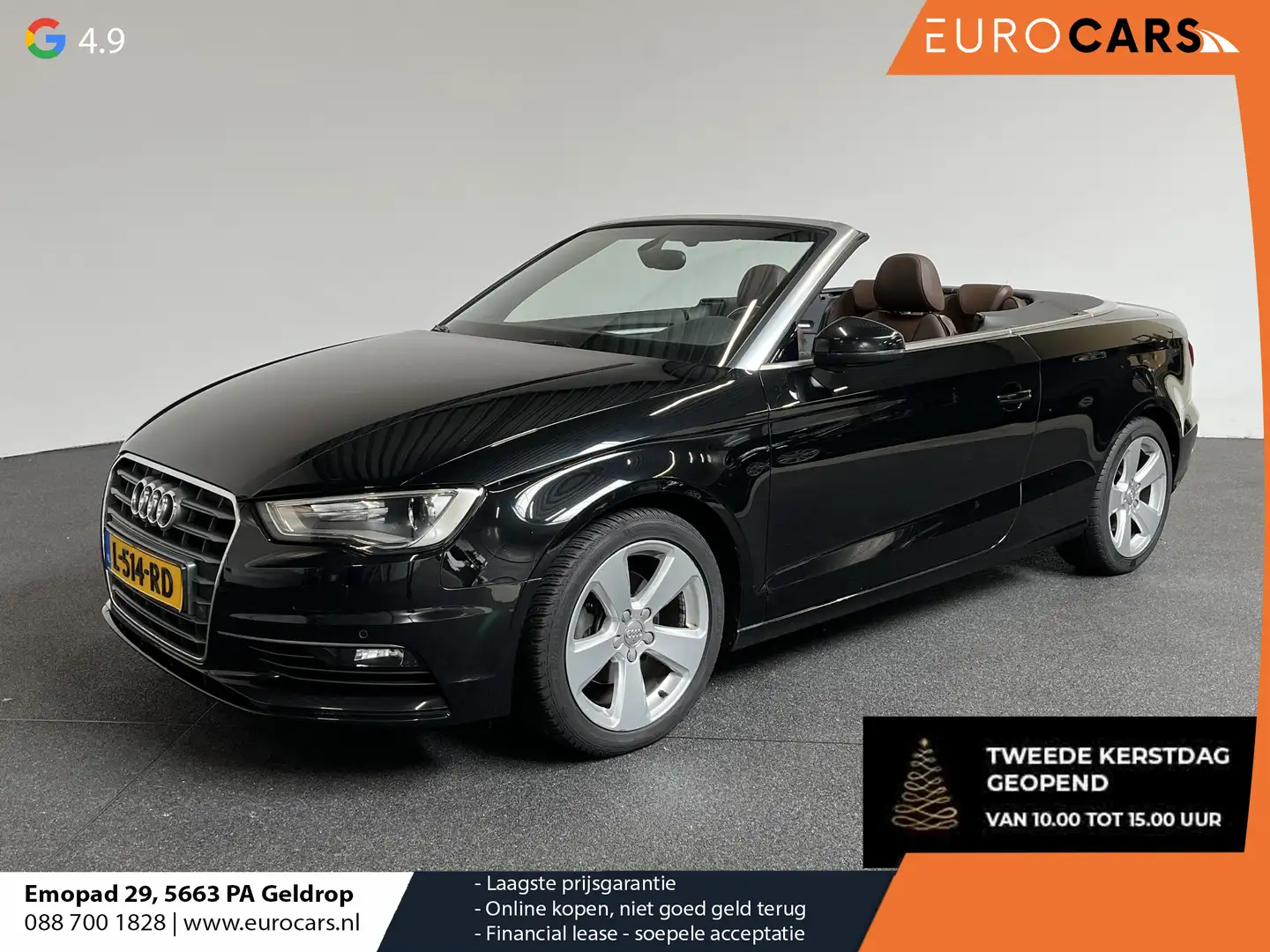 Audi A3 Cabriolet 1.4 TFSI CoD Ambition Pro Line S Open Da Zwart - 1