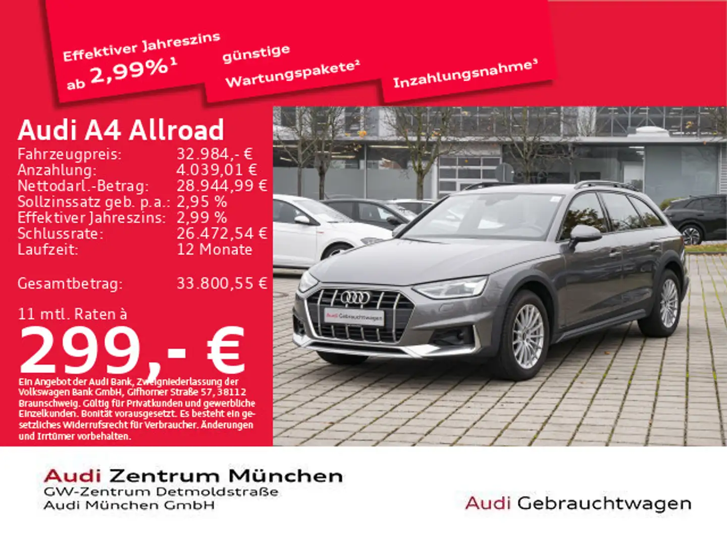 Audi A4 allroad A4 allroad 40 TDI qu. S tronic AHK/Navi+ Grau - 1