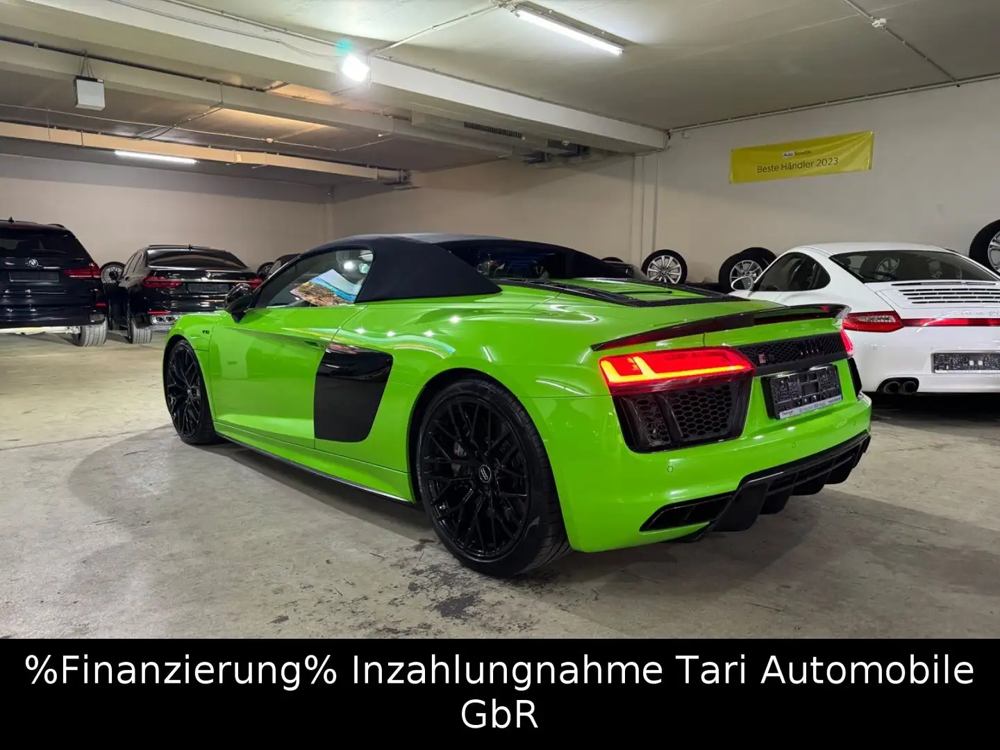 Audi R8 Spyder 5.2 FSI V10 plus* Lime Green*NP:240t€* Vert - 1