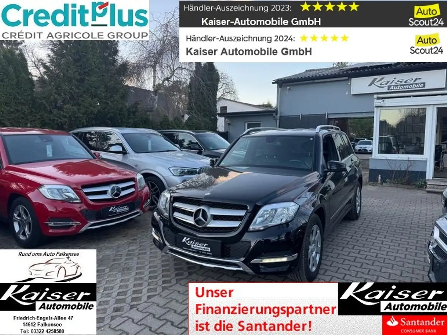 Mercedes-Benz GLK 200 CDI-komplett Servicegepflegt-Top Extras Negro - 1
