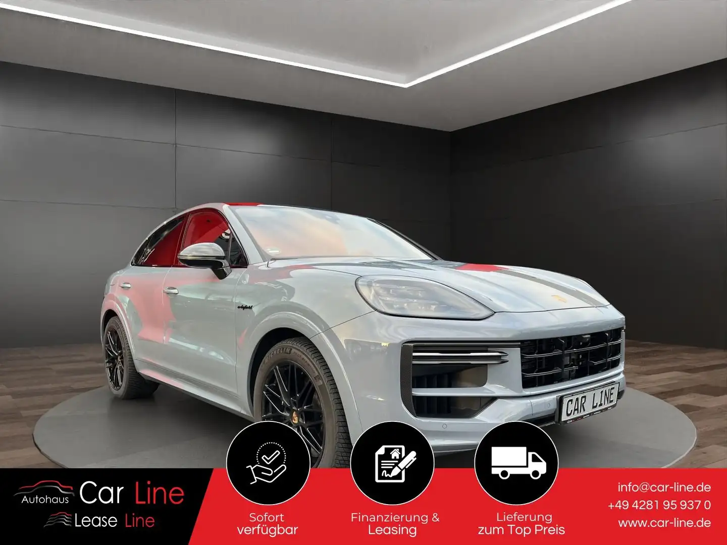 Porsche Cayenne 4.0 V8 Turbo PANO*22 Zoll*LEDER*MATRIX Grau - 1