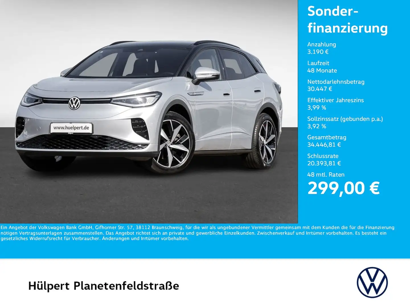 Volkswagen ID.4 GTX PANO NAVI WÄRMEPUMPE eKLAPPE 4x4 eSITZE Silber - 1