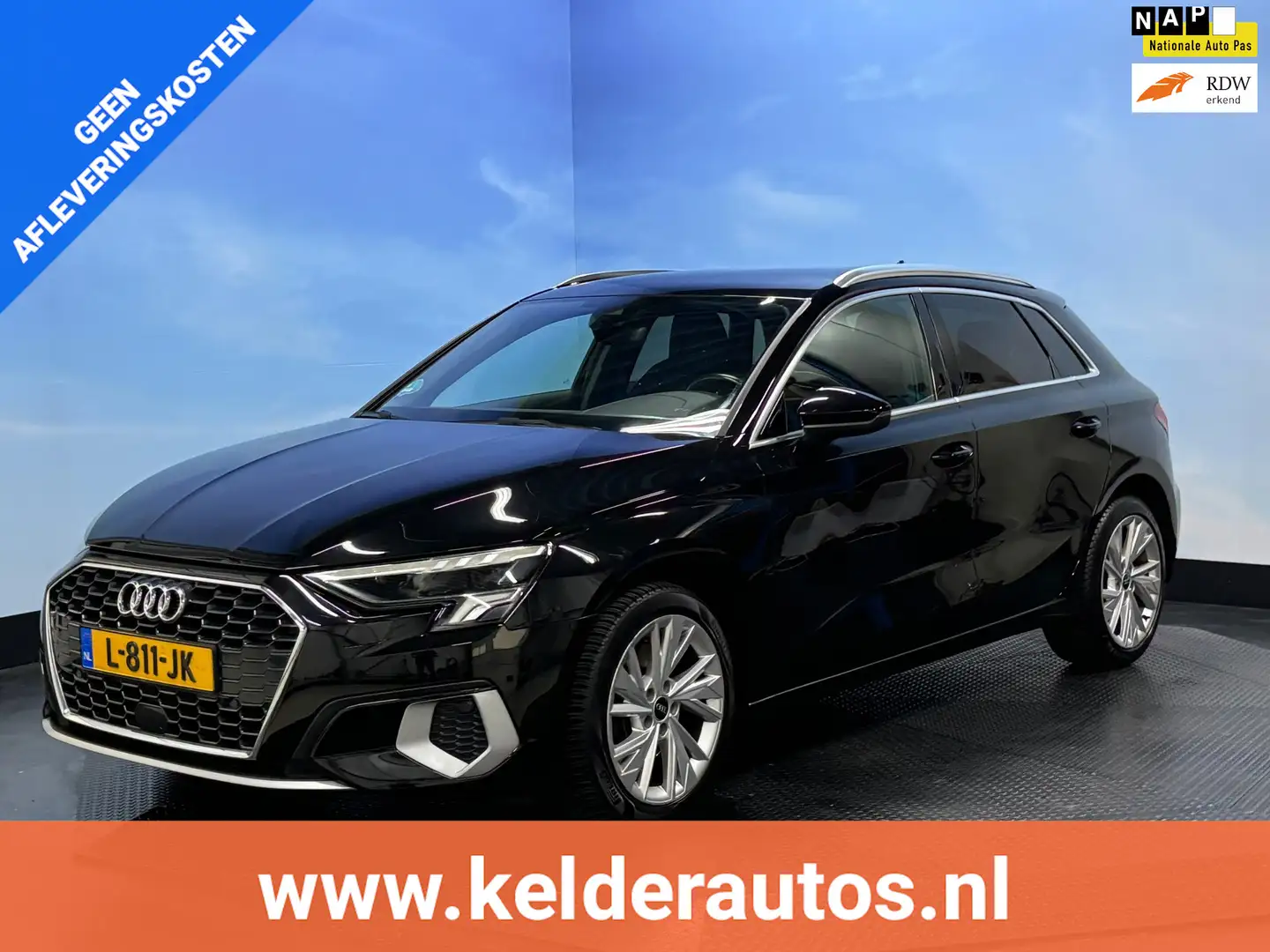 Audi A3 Sportback 30 TFSI Business edition Clima | Navi | Zwart - 1