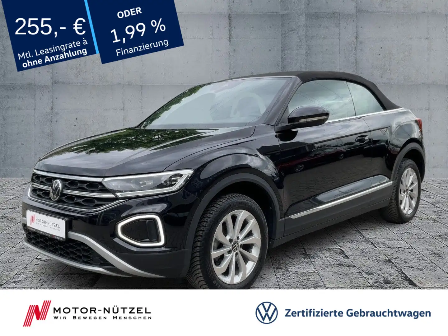 Volkswagen T-Roc 1.0 TSI STYLE LEDplus+APP+SHZ+17 Negro - 1