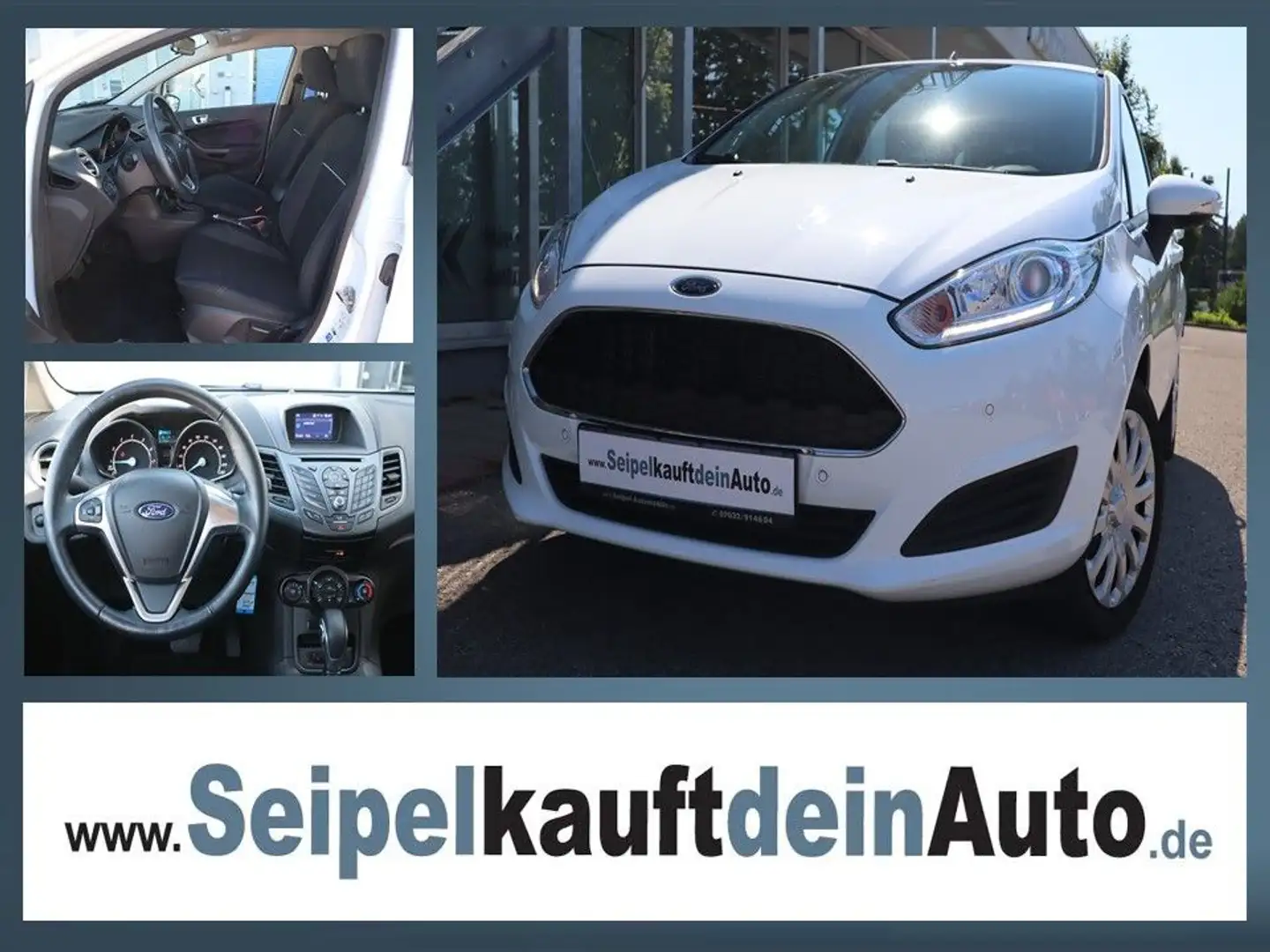 Ford Fiesta Trend Automatik*15.200 km*1.Hand*Klima* Weiß - 1