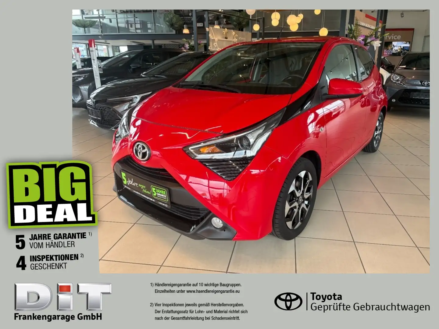 Toyota Aygo 1.0 x-play Team D Kamera, AppleCarPlay, DAB Rot - 1