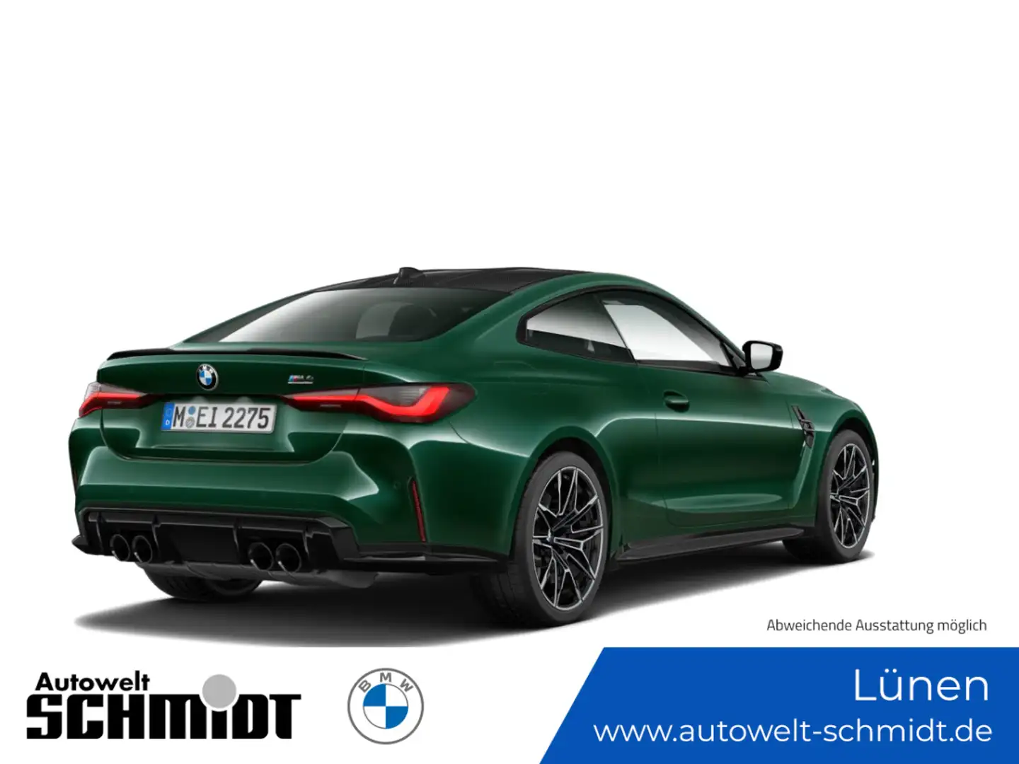 BMW M4 Competition + AHK + 2Jahre-BPS.-GARANTIE Grün - 2