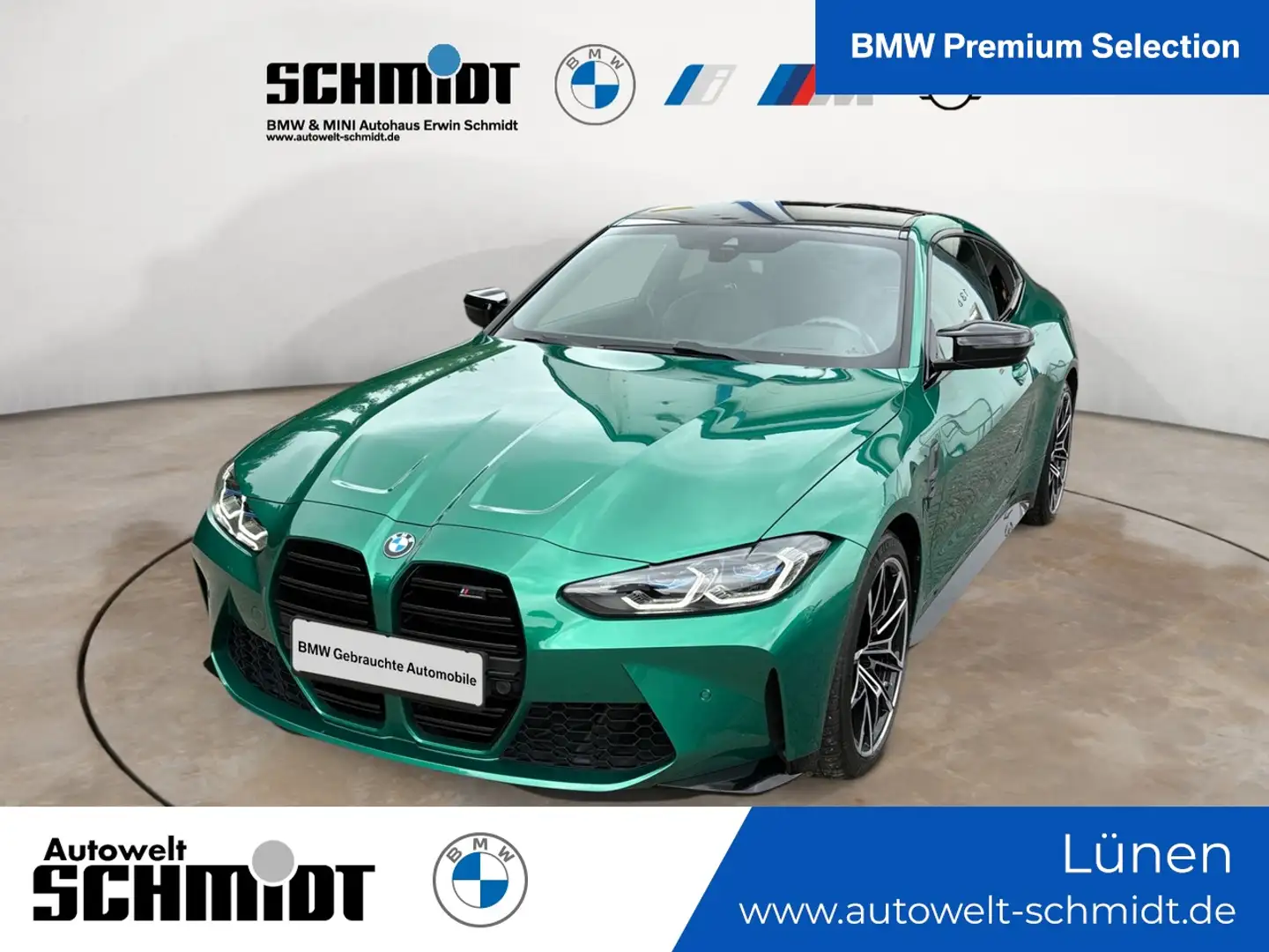 BMW M4 Competition + AHK + 2Jahre-BPS.-GARANTIE Zielony - 1