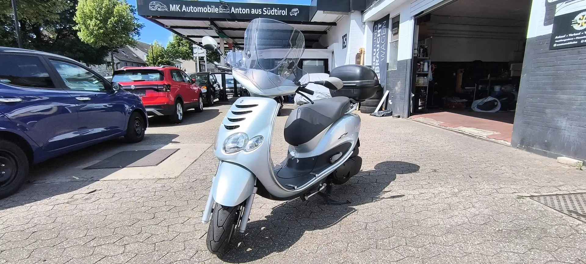 Yamaha Teos XN125 TÜV Gepflegt Koffer Argent - 2