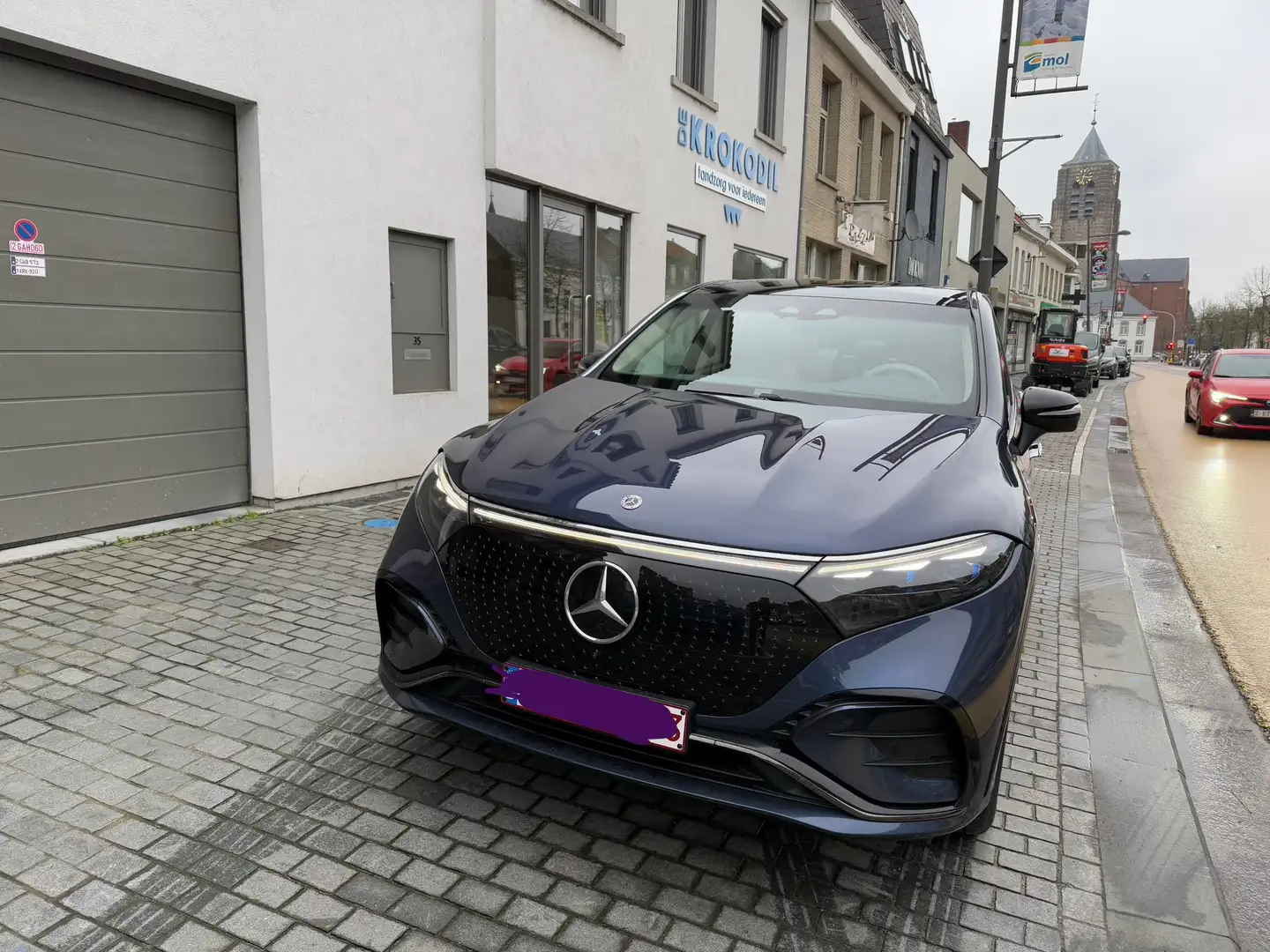 Mercedes-Benz EQS SUV 450 4Matic AMG line 7 plaatsen Trekhaak BTW wagen Синий - 2