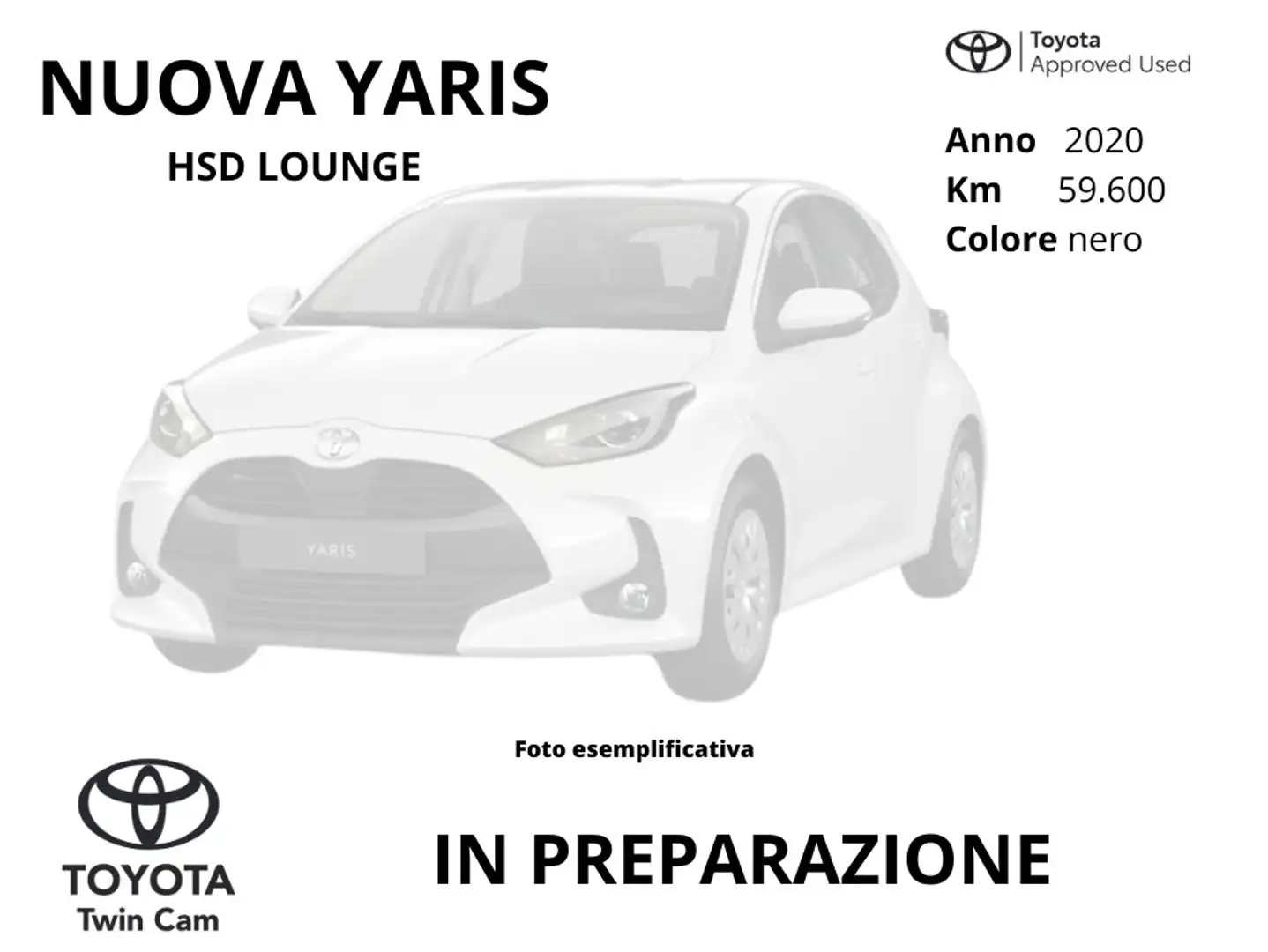 Toyota Yaris Yaris 1.5h Lounge Zwart - 1
