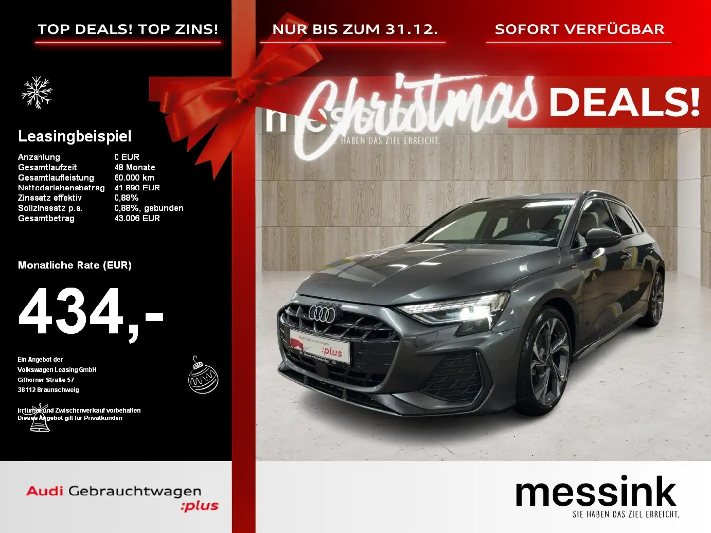 Audi A3 Sportback S line 35 TDI 110(150)  S tronic Grau - 1