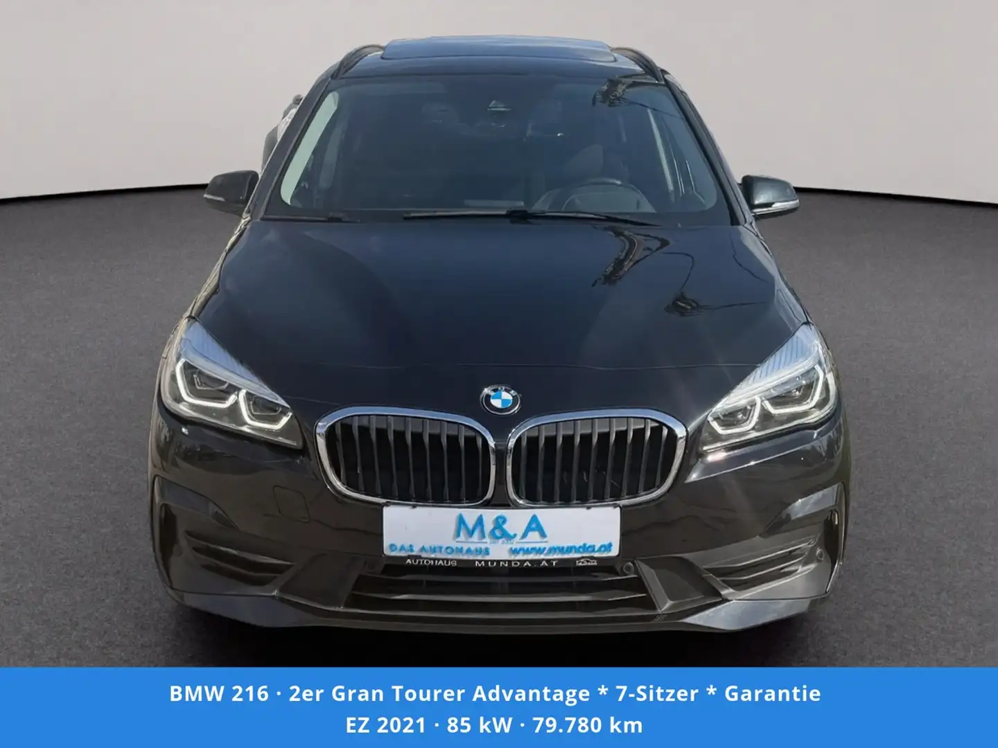 BMW 216 2er Gran Tourer Advantage * 7-Sitzer * Garantie Schwarz - 2