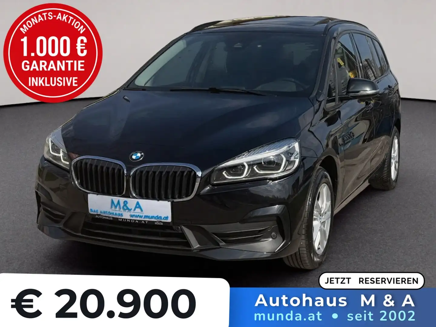 BMW 216 2er Gran Tourer Advantage * 7-Sitzer * Garantie Schwarz - 1