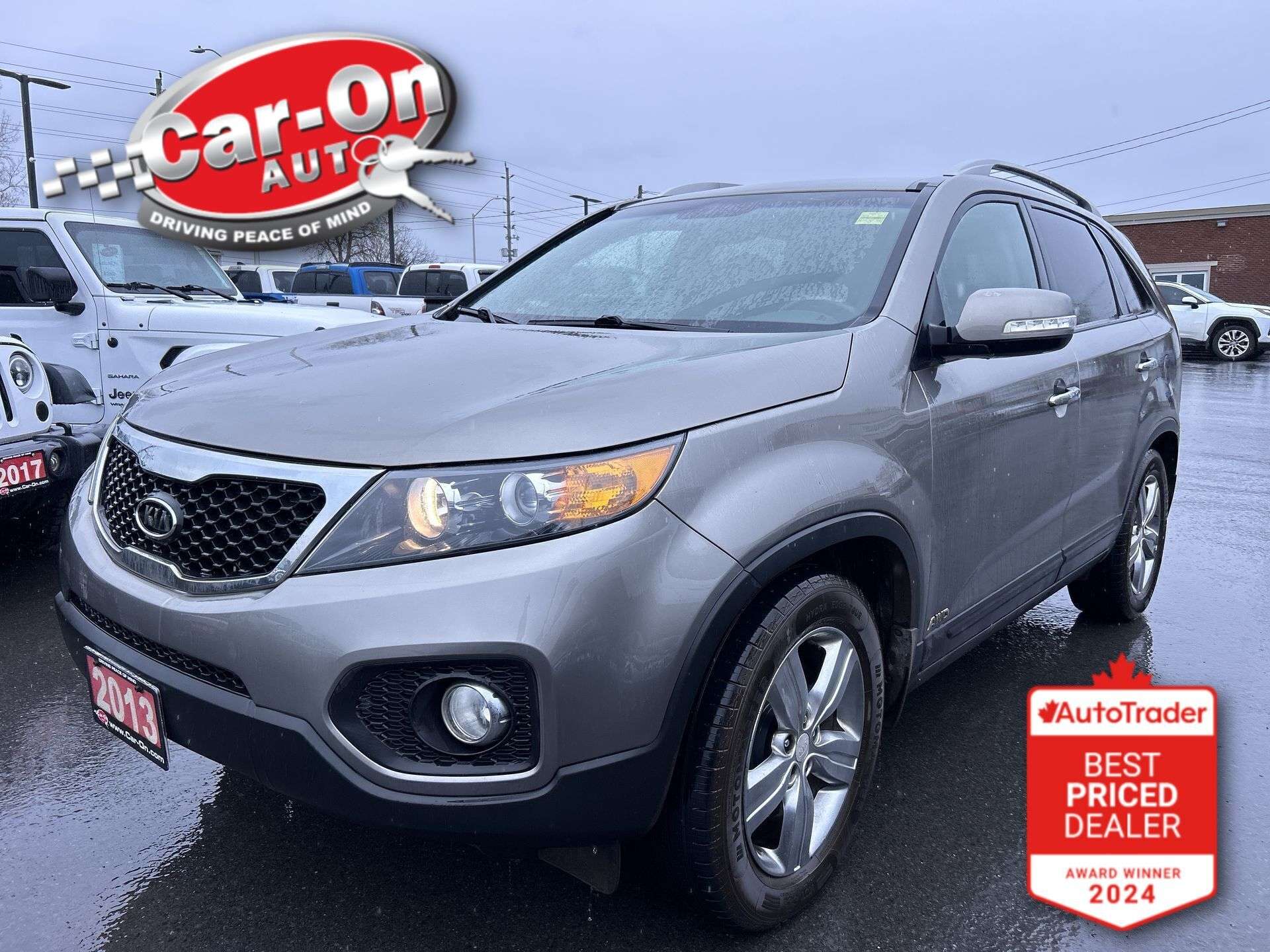 Silver 2013 Kia Sorento EX AWD SUV / Crossover All-Wheel Drive Automatic