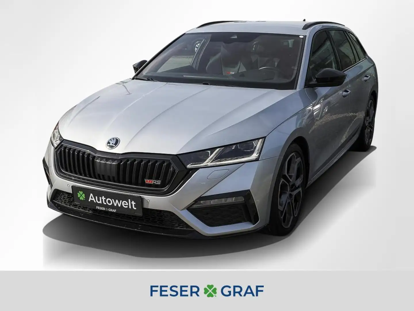 Skoda Octavia Combi RS Plus 2.0 TSI DSG Head-Up Matrix Zilver - 1