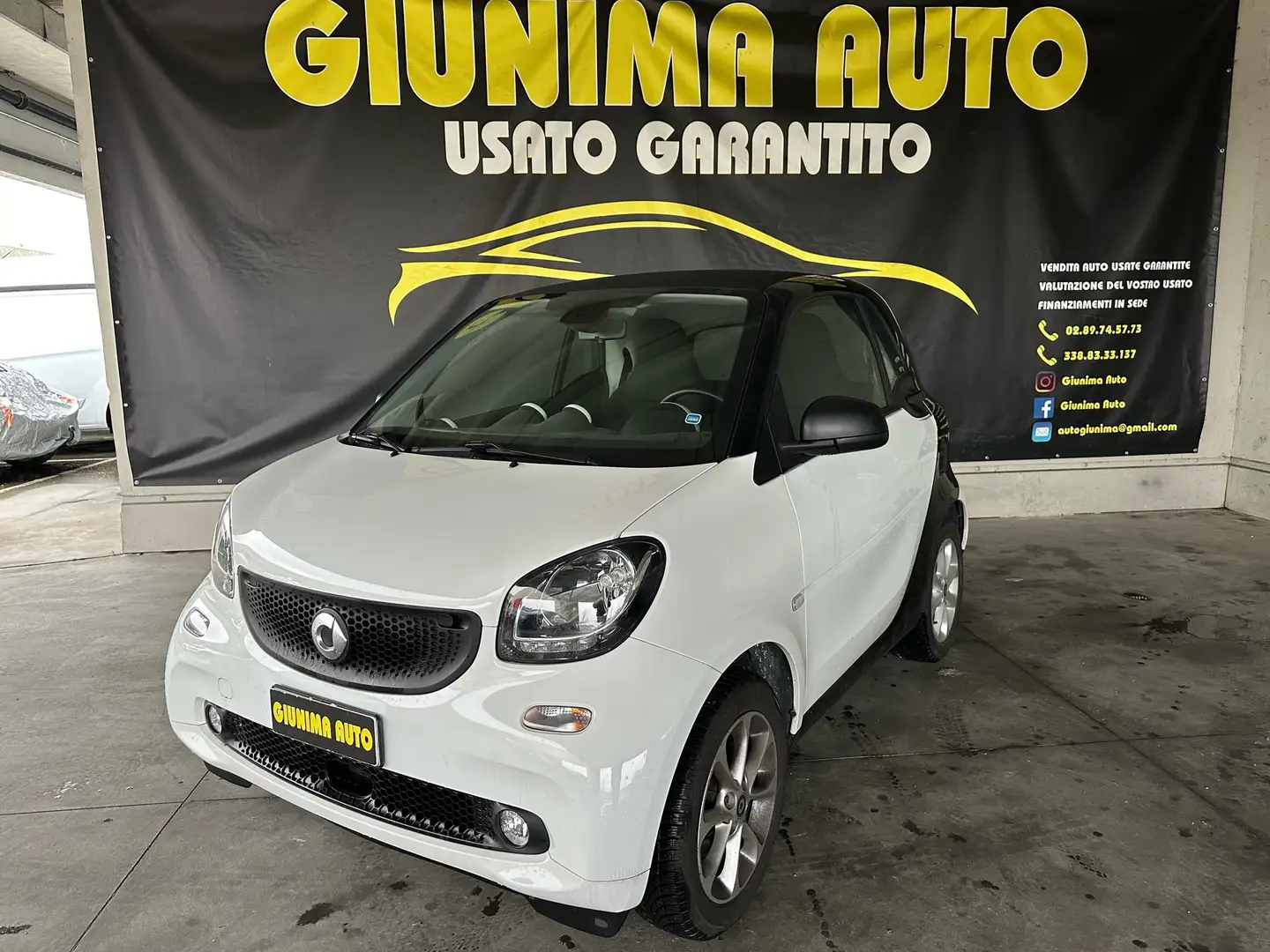 smart forTwo Fortwo 1.0 Prime 71cv twinamic my19 Blanc - 1