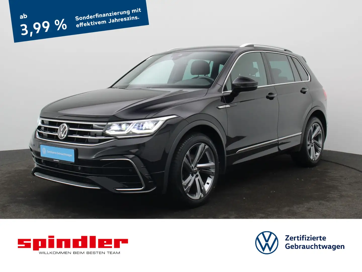 Volkswagen Tiguan R-Line 2.0TDI DSG/ Navi, Matrix, App, ACC Schwarz - 1