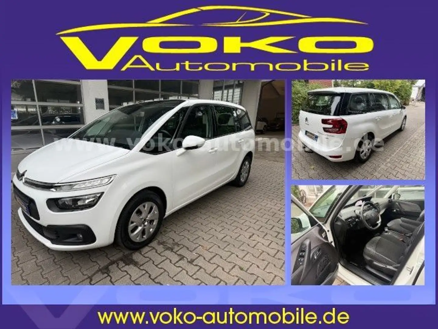 Citroen Grand C4 Picasso Grand C4 1.5 BlueHDI 130 SpaceTourer EAT8*7Sitze Blanc - 1