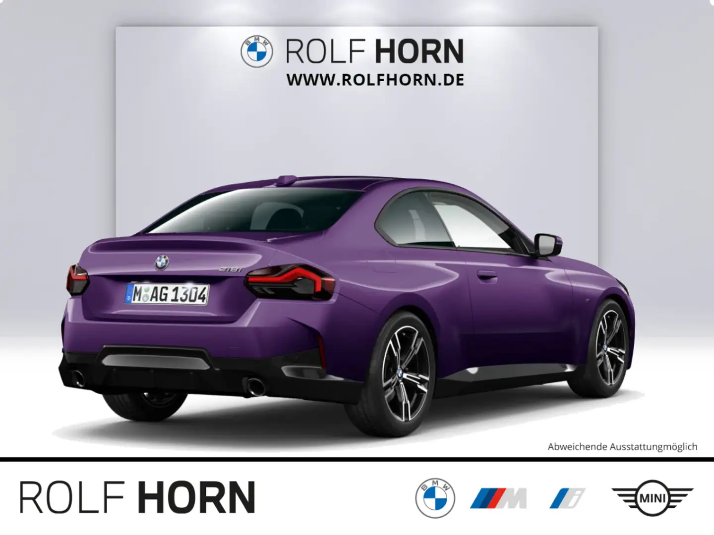 BMW 218 i Coupe M Sportpaket PDC Navi HeadUp LED 18" Violett - 2