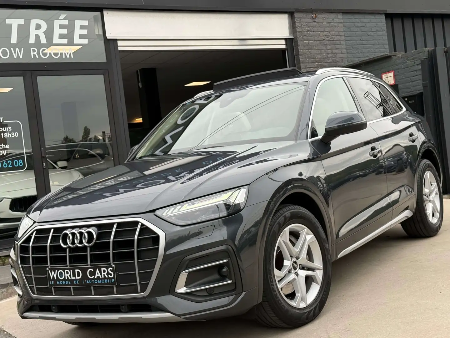 Audi Q5 35.TDI 163CV / BOITE AUTO  / TOIT PANO / COCKPIT / Gris - 1