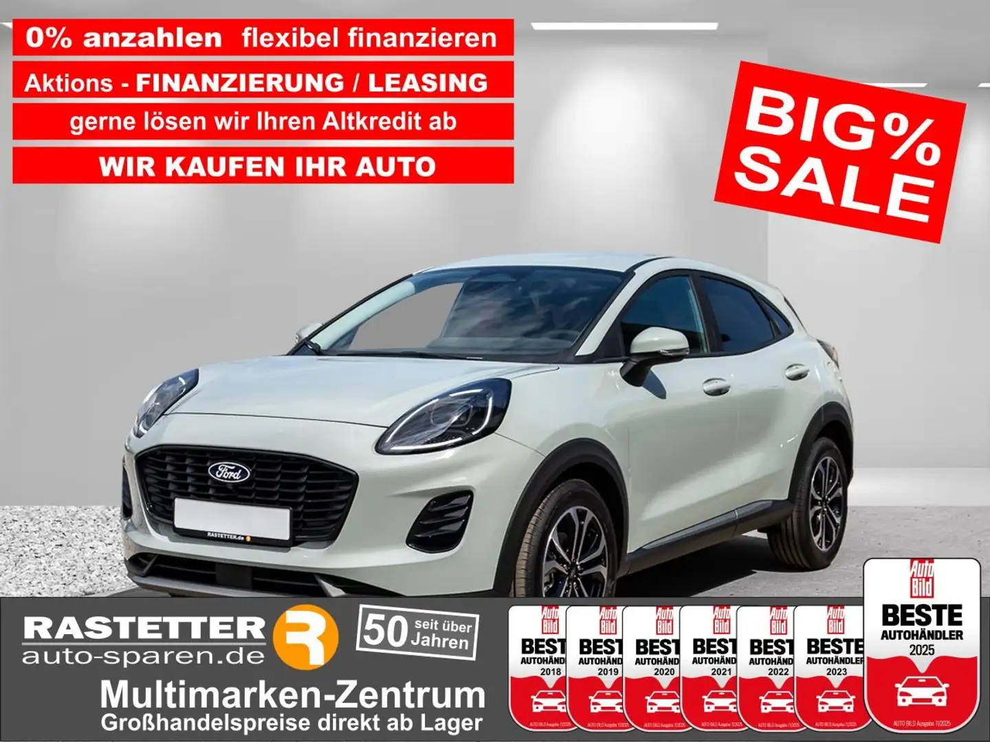 Ford Puma Hybrid Titanium 5Jahre+Winter+Navi+virtCP+Kamera+P Gris - 1