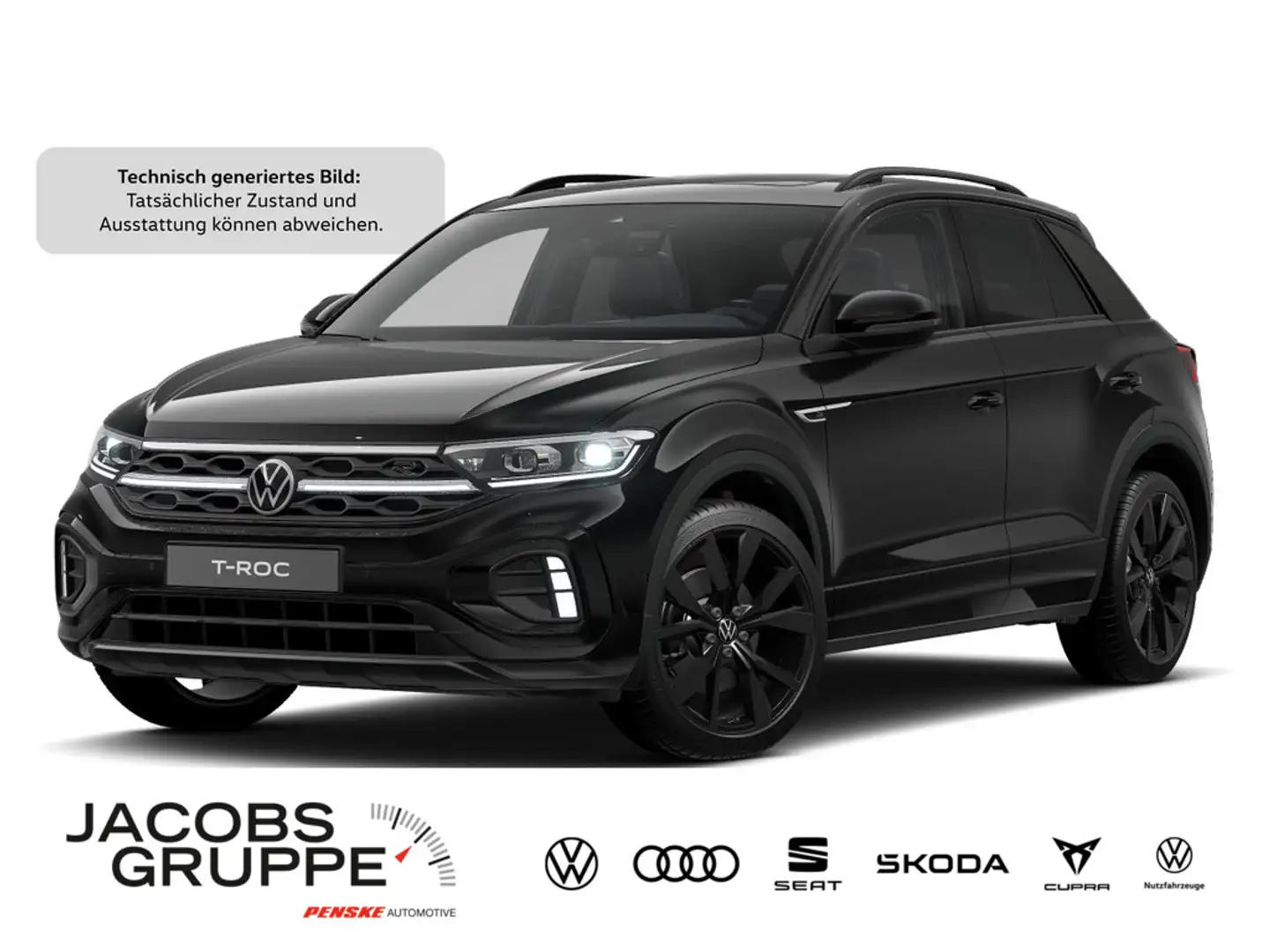 Volkswagen T-Roc 1.5 TSI R-Line DSG,Navi,Matrix,ACC Schwarz - 1