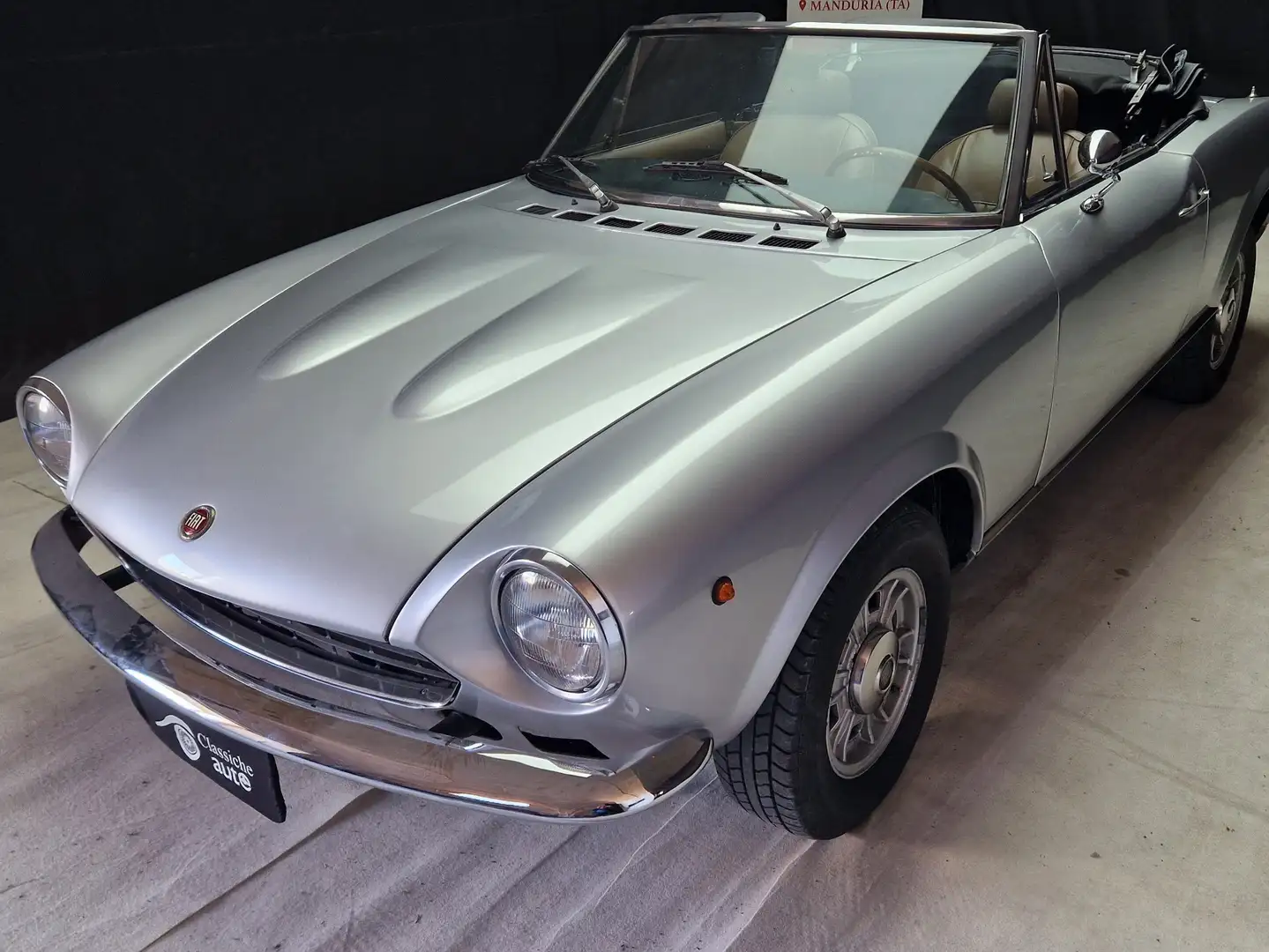 Fiat 124 Spider 1.8 certif. ASI con C.R.S. Šedá - 1