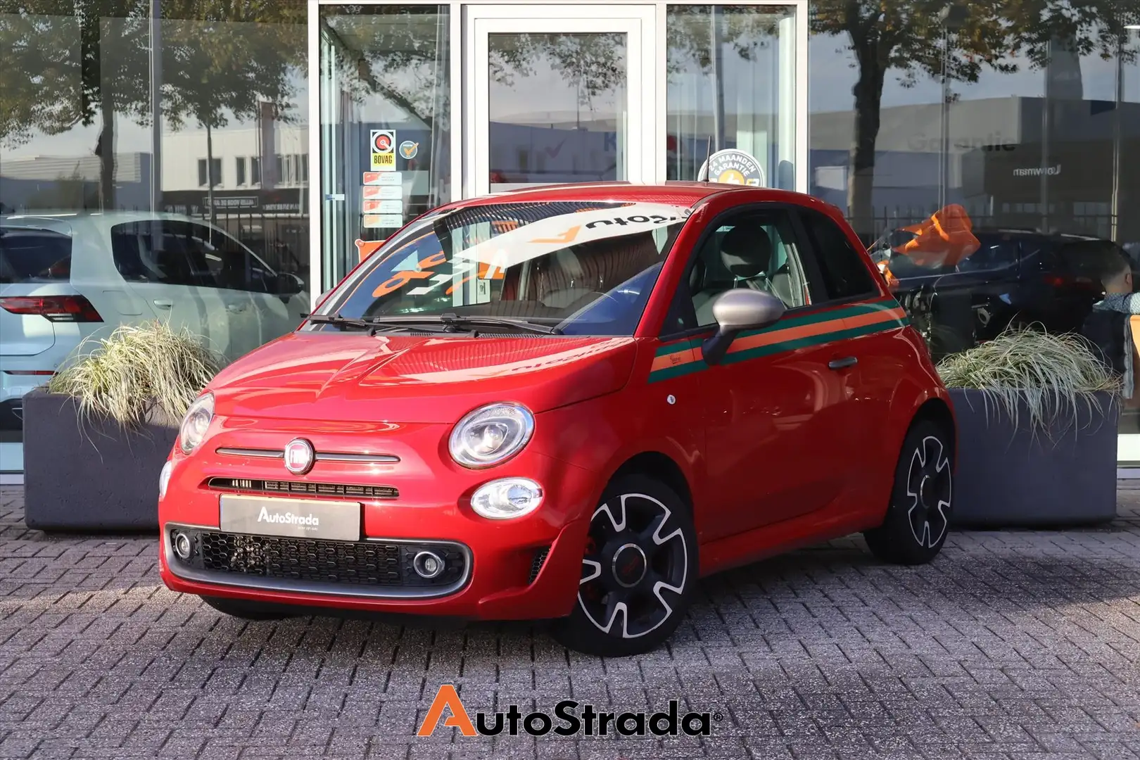 Fiat 500 Sport Turbo 80pk Gucci | Carplay | Cruise | Climat Rouge - 1