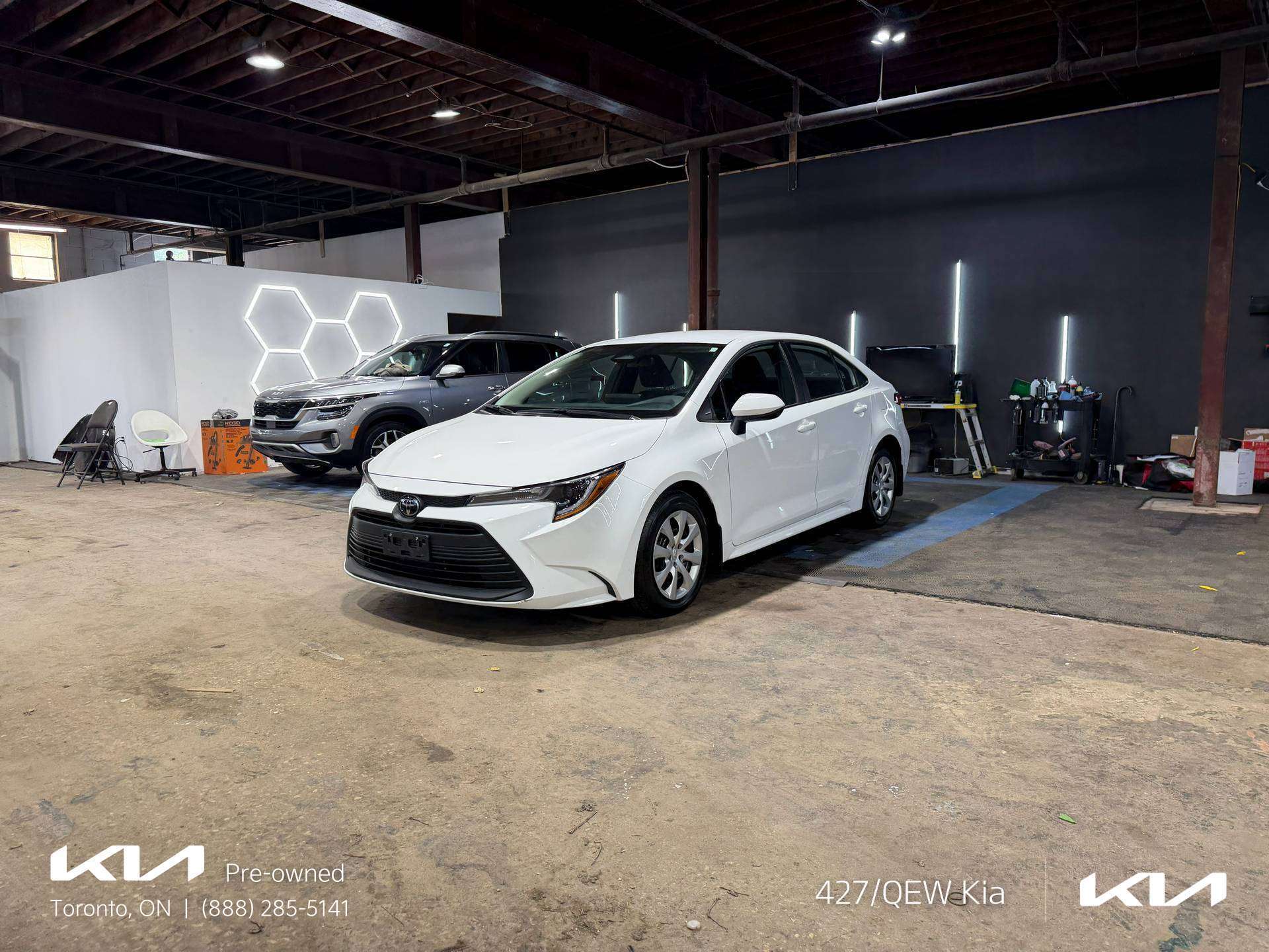 White 2025 Toyota Corolla Sedan Front-Wheel Drive Automatic